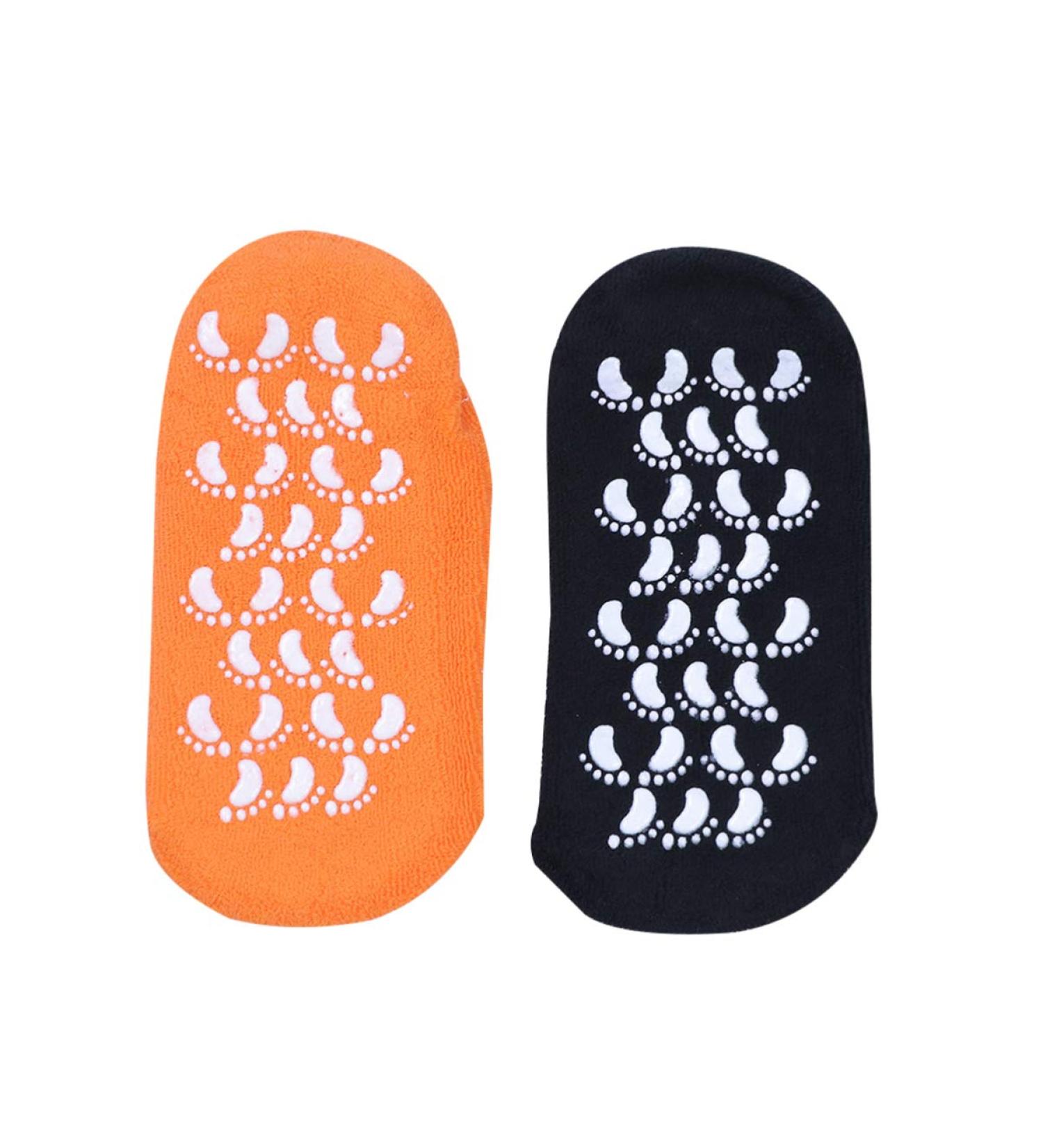 Minkissy Moisturizing Heel Cuff Socks | Slipproof Gel Spa Socks for Men - 2 Pairs - Buy Online on SooperMarket.com