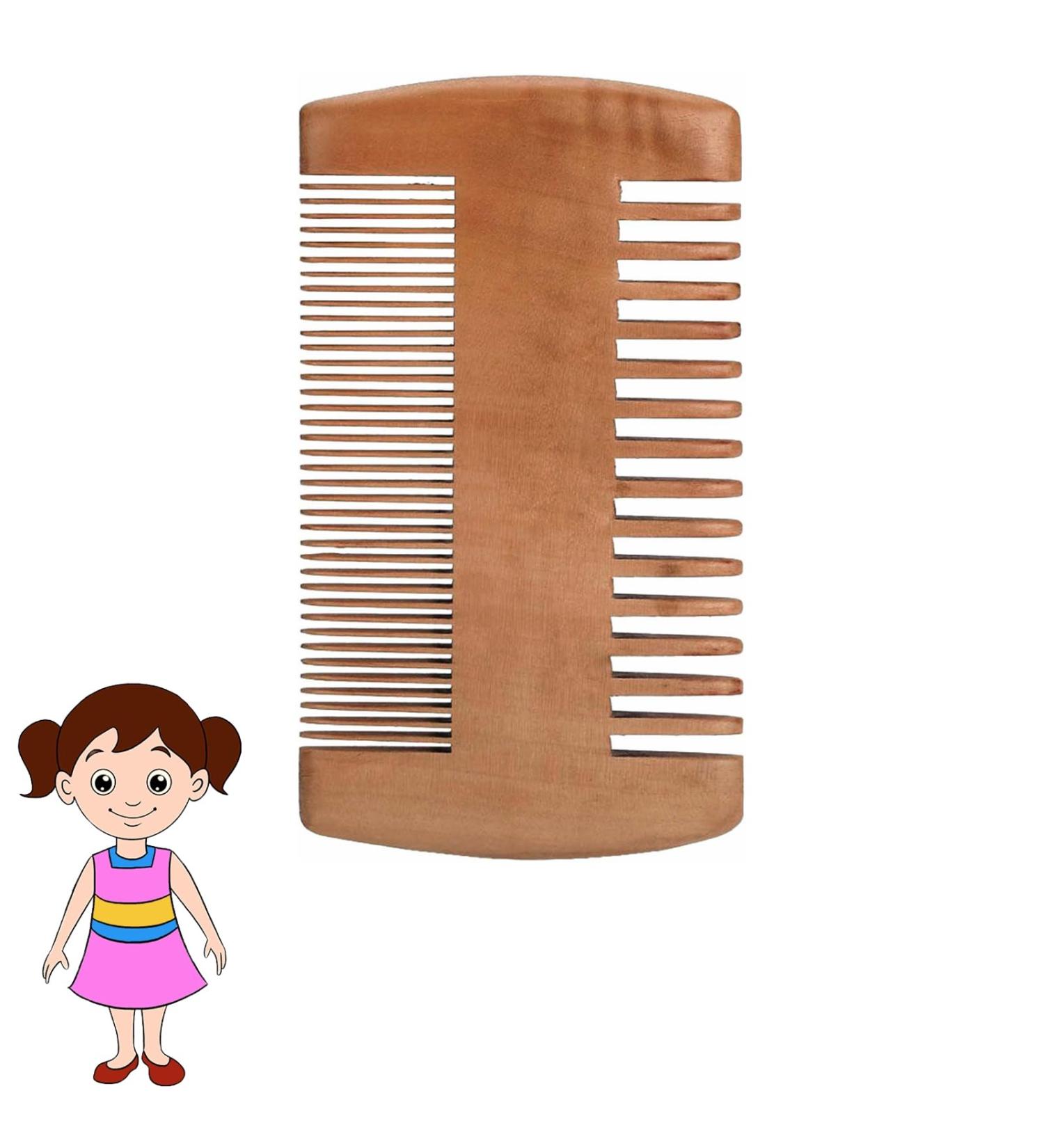 Men's Sandalwood Beard Comb - Anti-Static Moustache & Labour Comb - Buy Online on SooperMarket.com