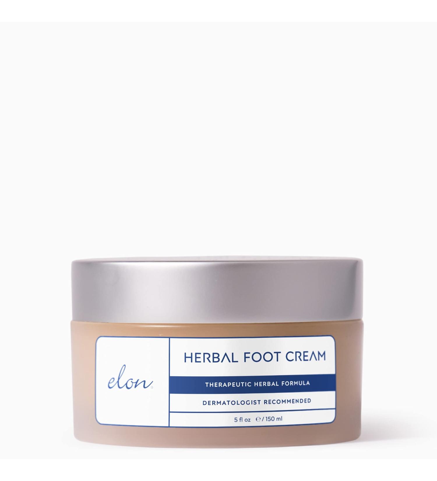 Elon Herbal Foot Cream - Hydrating Healing Formula with Vitamin E & Green Tea Extract - 5 oz. (Pack of 1) - Buy Online on SooperMarket.com