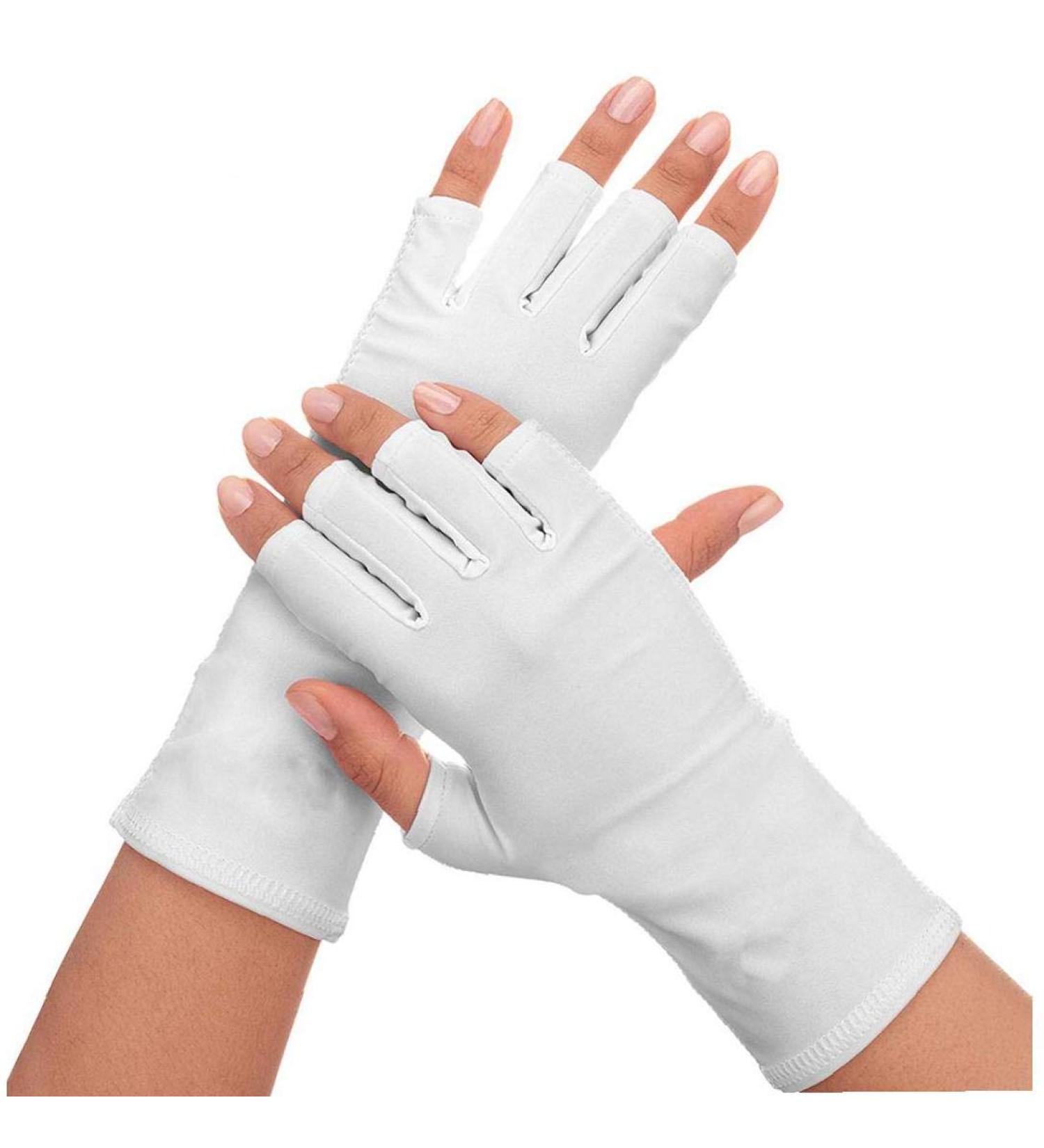 Nail UV Shield Gloves - Anti-UV Sunblock Protective Driving & Manicure Gloves | 1 Pair - Buy Online on SooperMarket.com