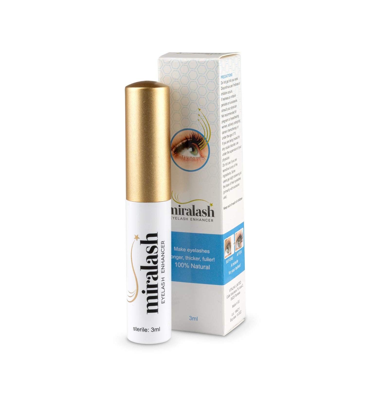 Miralash Eyelash Serum | 3 ml Conditioner for Long Dense Eyelashes | Eyelash Growth & Recovery | Best Eyelashes Growth Serum - Buy Online on SooperMarket.com