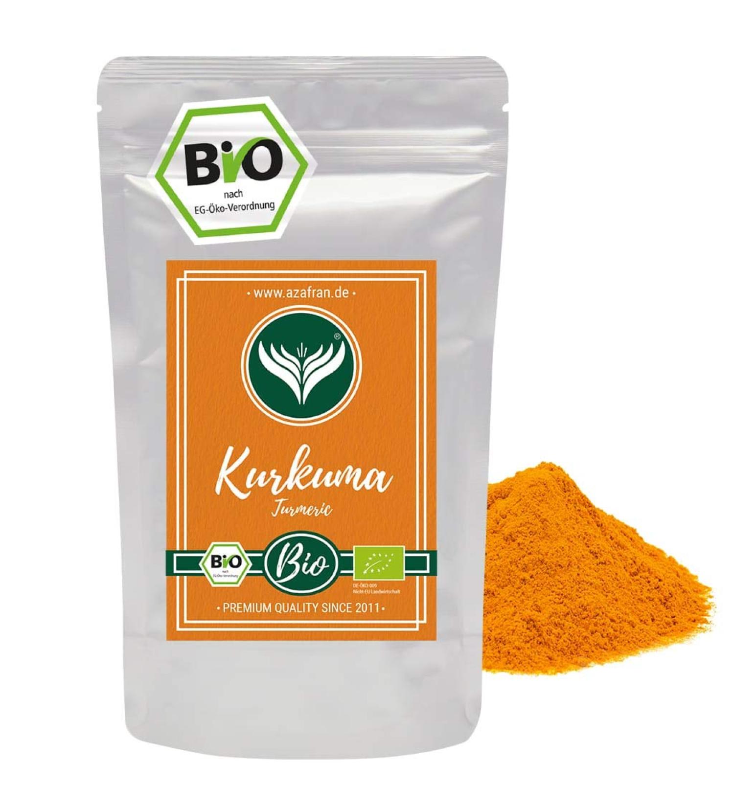 Buy Azafran ORGANIC Turmeric Powder 250g - Premium Curcuma Root for International Shipping - Buy Online on SooperMarket.com