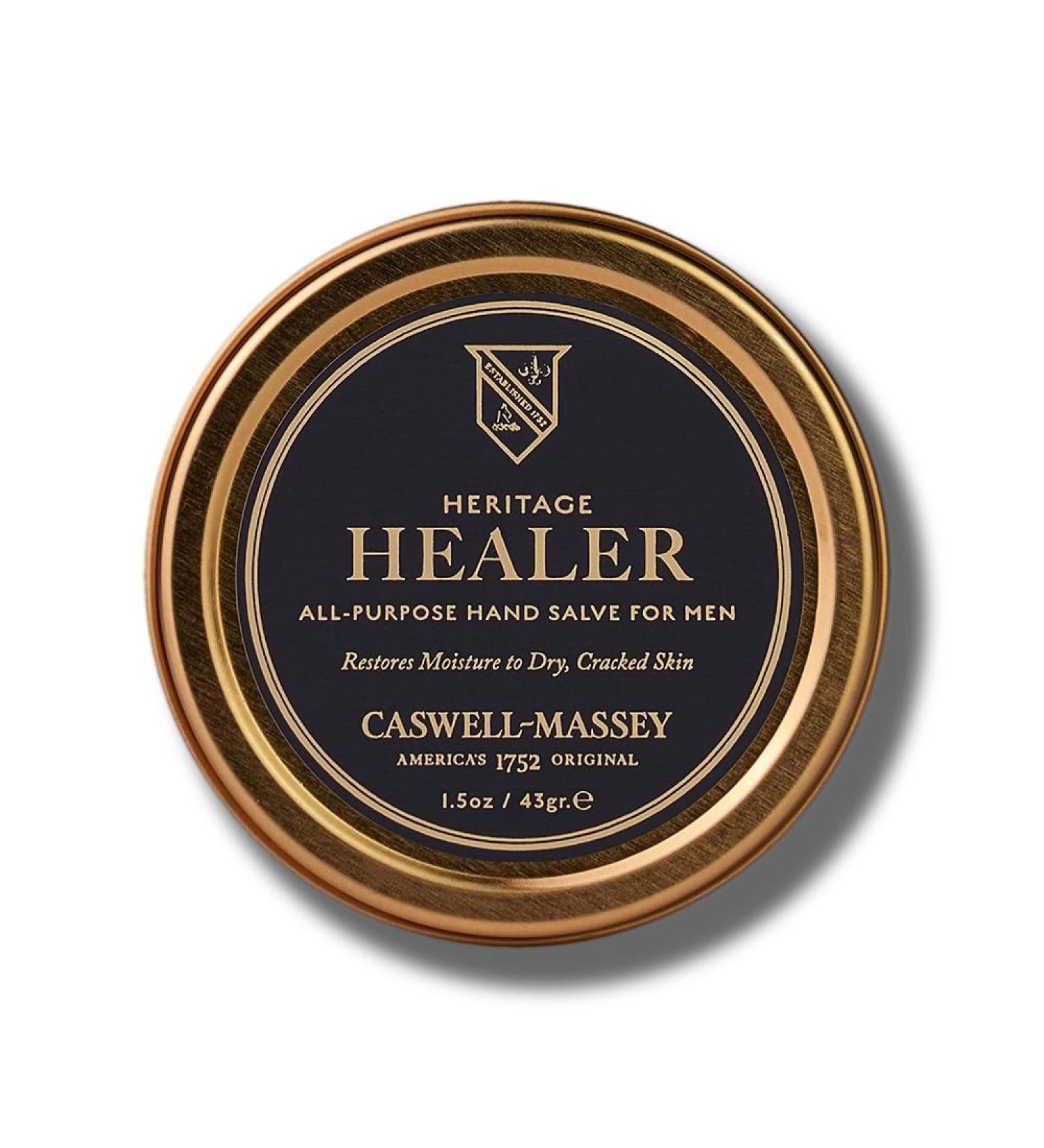 Caswell-Massey Healer All-Purpose Salve | Soothing Hand Cream with Beeswax & Essential Oils for Hands Cuticles & Lips - 1.5 Oz - Buy Online on SooperMarket.com