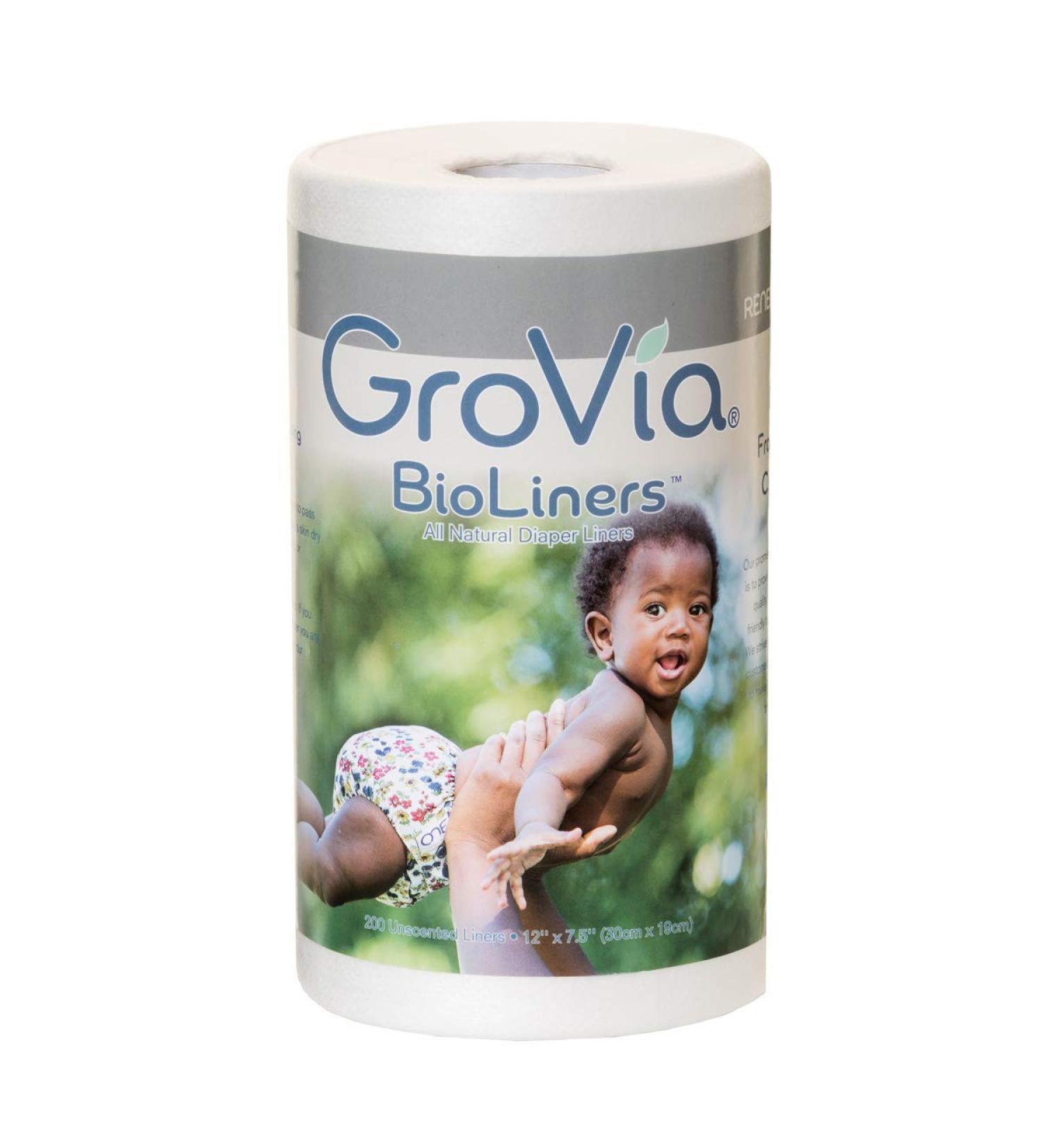 GroVia BioLiners Unscented Diaper Liners 200 Count - Eco-friendly & Biodegradable - Buy Online on SooperMarket.com