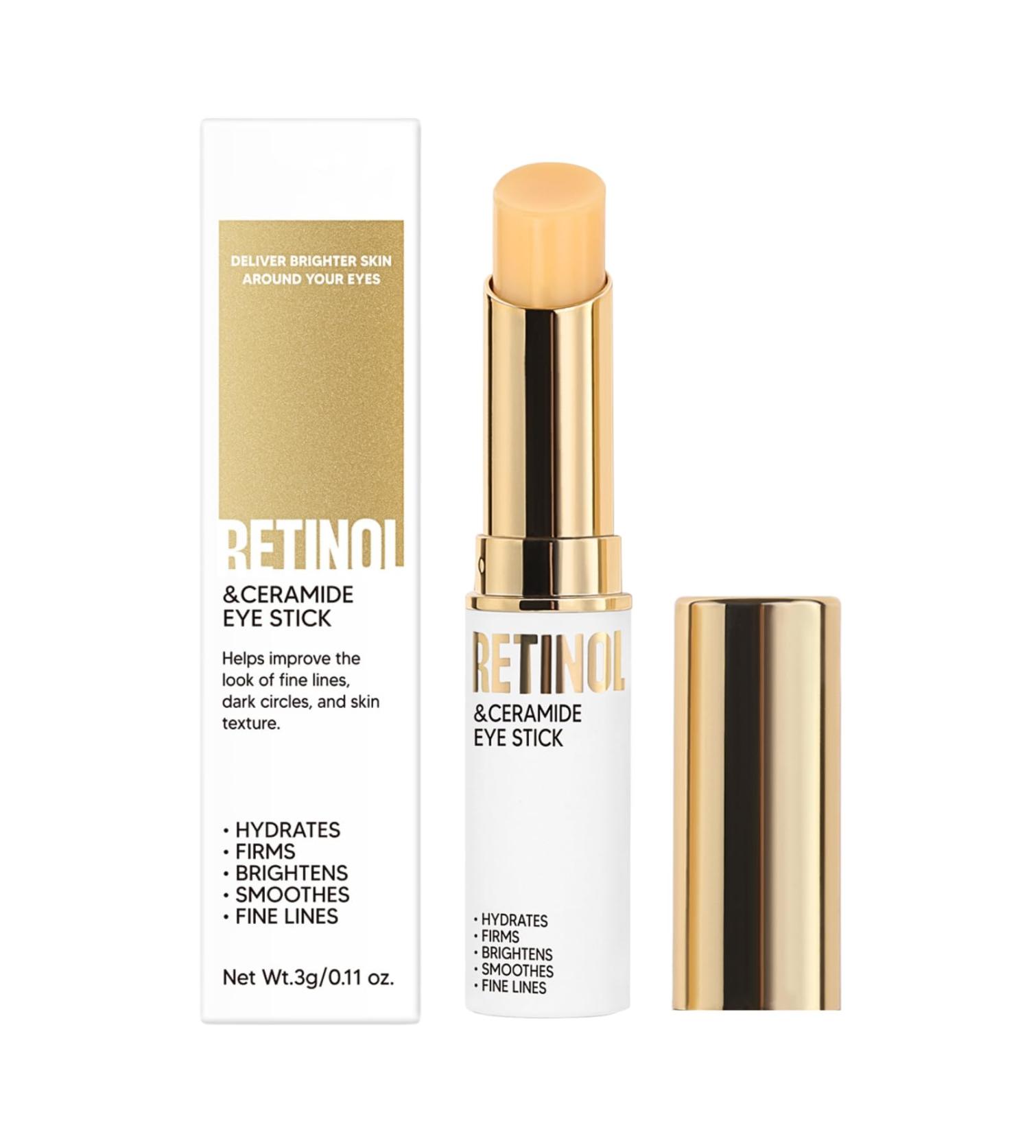 Retinol Eye Stick Retinol Eye Cream for Dark Circles and Puffy Eyes Anti Wrinkle Eye Cream Anti Aging Under Eye Cream for Women/Men Eye Balm Stick Smoothens Wrinkles Fade Fine Lines - Buy Online on SooperMarket.com