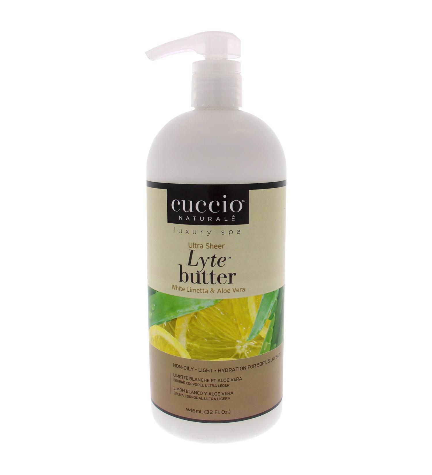 Cuccio - Ultra Sheer Lyte Butter - White Limetta and Aloe Vera - For Unisex - Body Butter - 32 Oz White Limetta & Aloe Vera 946 ml (1 SPACE) 1