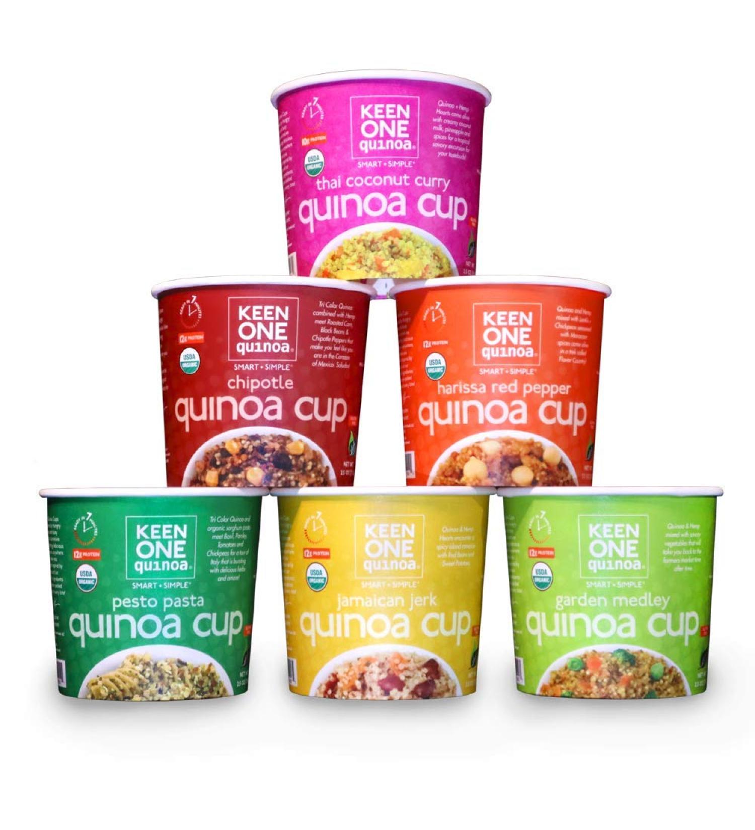 Keen One Quinoa Variety Pack - 6 Flavorful Cups of Royal Organic Quinoa 2.5 oz Each - Buy Online on SooperMarket.com