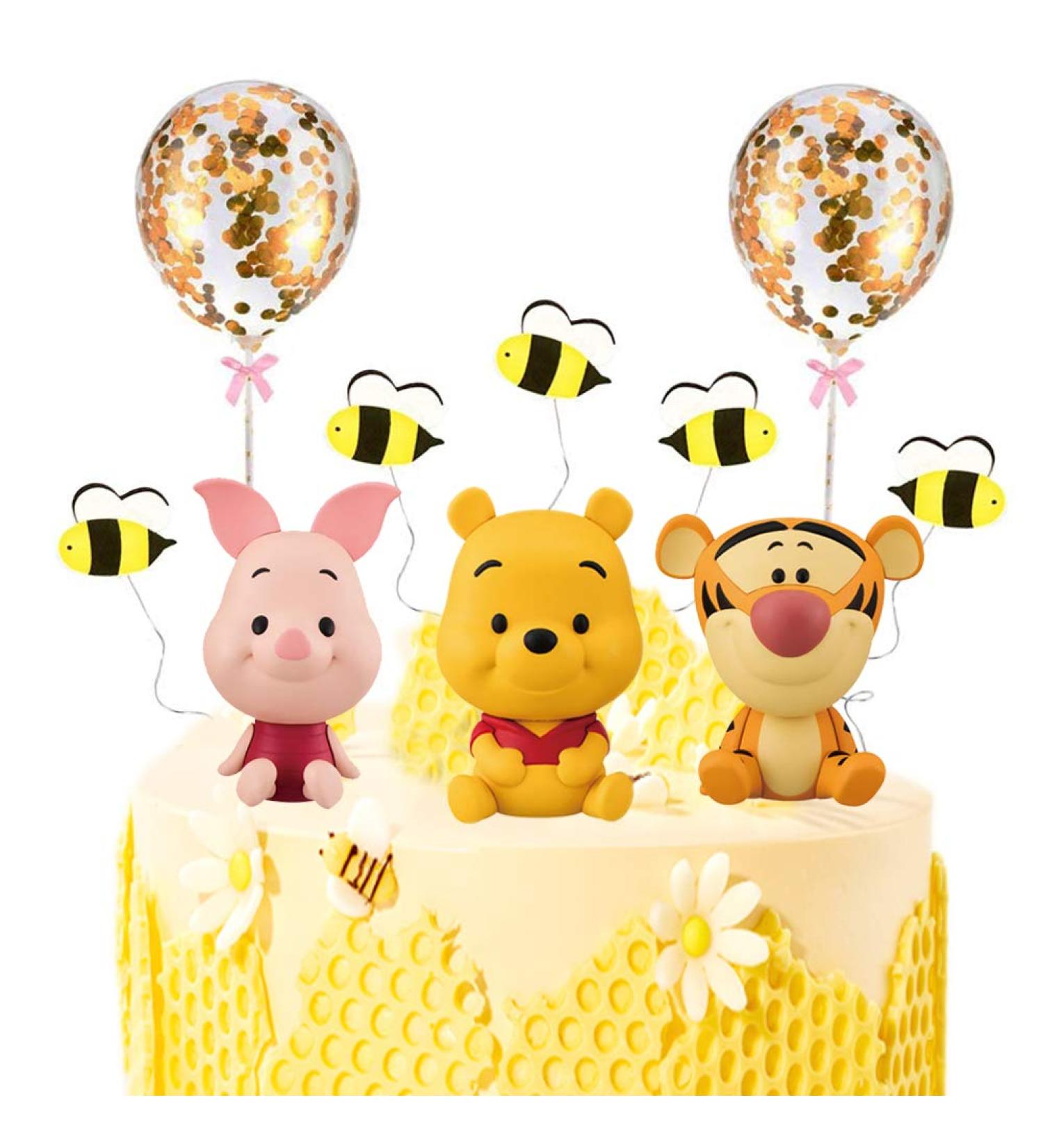 MEMOVAN Winnie The Pooh Cake Topper - Mini Figurines Collection for Kids Birthday and Baby Shower Party Supplies - Buy Online on SooperMarket.com