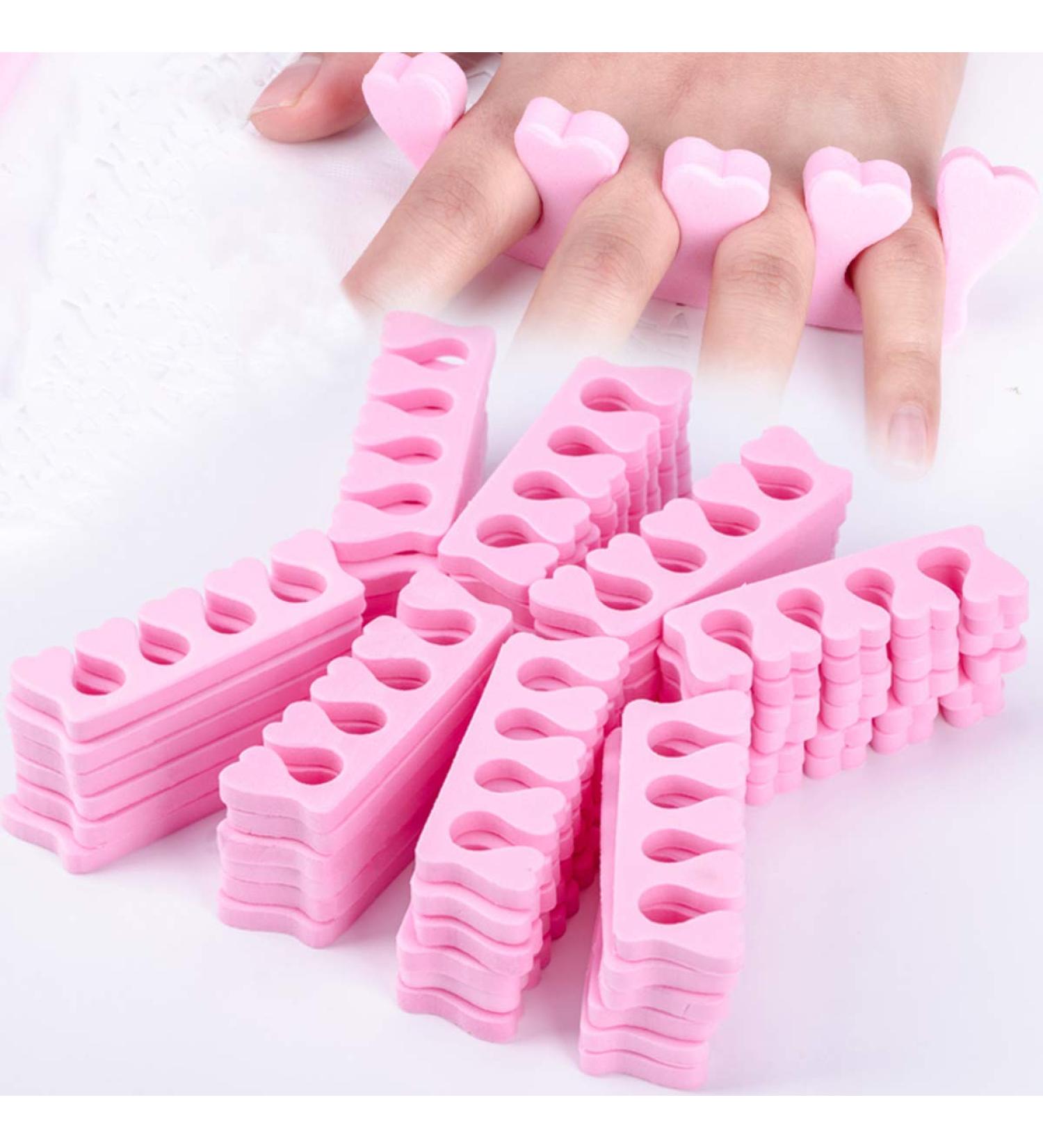 Pink Foam Sponge Toe Separators 50pcs - Nail Art Manicure Pedicure Tools - Buy Online on SooperMarket.com