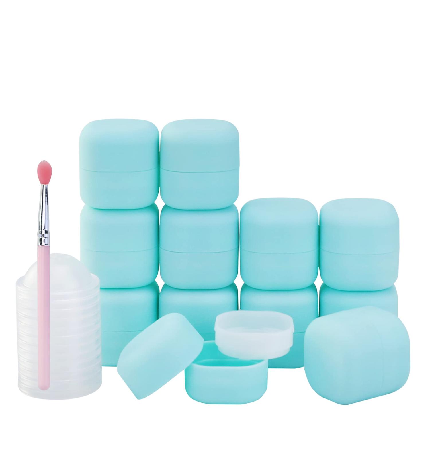 0.25 oz Empty Lip Balm Containers - 12 Pack Square Tubes for Natural Lip Care - DIY & BPA Free (Blue) - Buy Online on SooperMarket.com