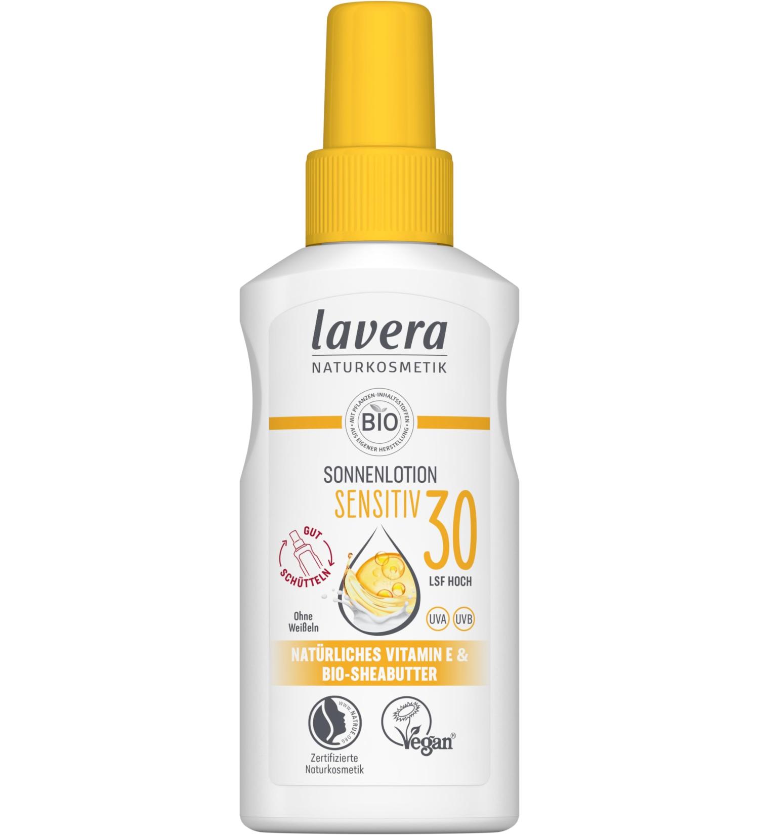 Lavera Sun Lotion Sensitive SPF 30 - 100ml | Best Sunscreen for Sensitive Skin | International Shipping Available - Buy Online on SooperMarket.com