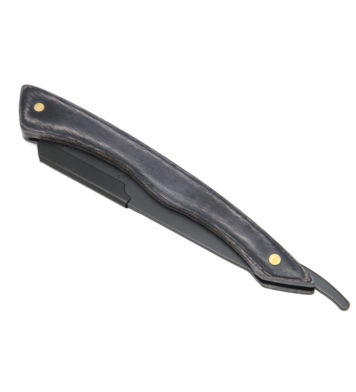 Jauarta Beard Blade Holder - Professional Foldable Manual Barber Trimmer Stand | Stainless Steel Straight Edge for Precision Grooming - Buy Online on SooperMarket.com