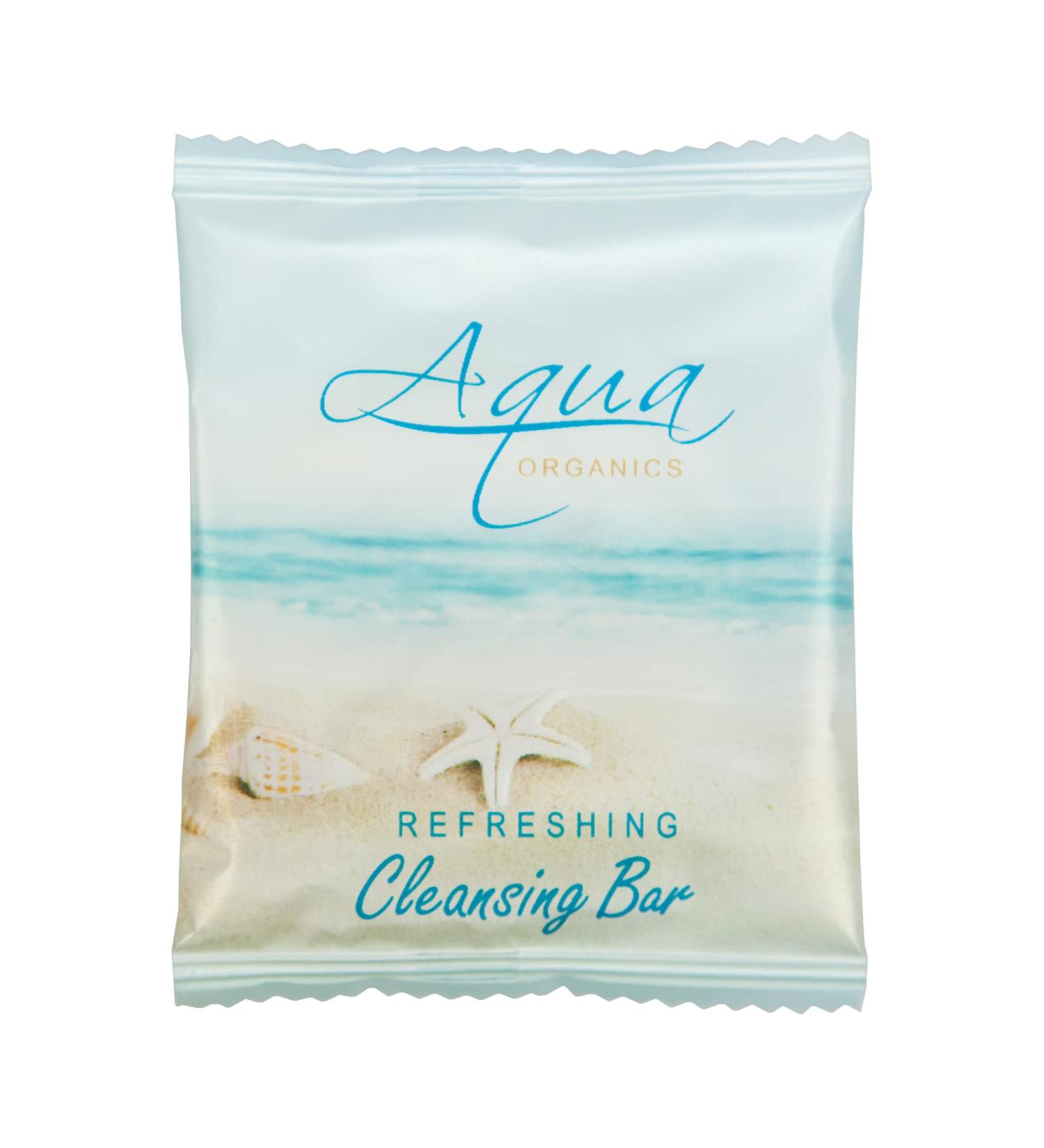 Shoppe Aqua Organics Bar Soap Travel Size Beach Hotel Amenities 0.5 oz (Case of 100) - Buy Online on SooperMarket.com