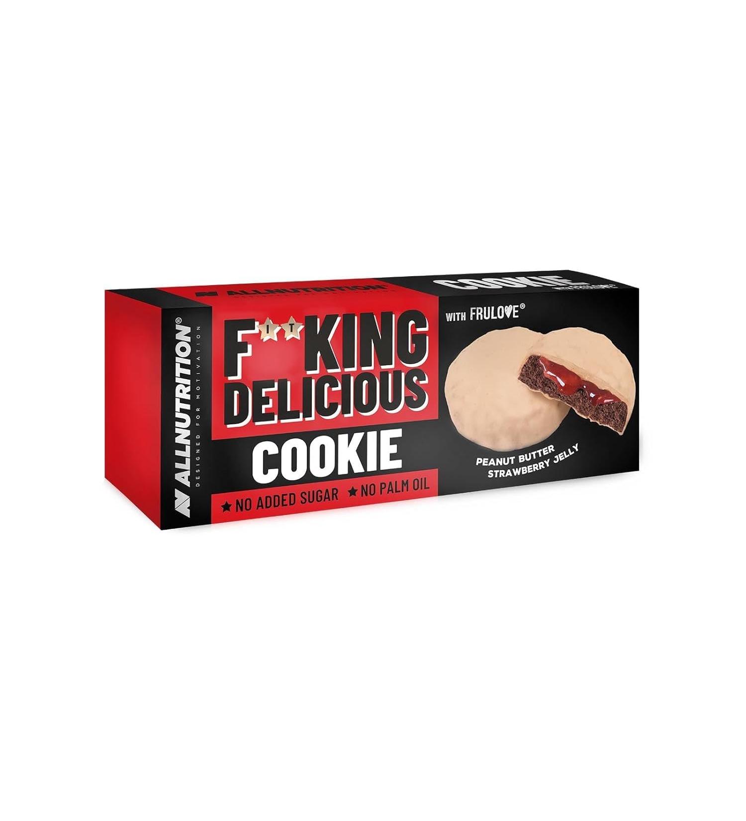 Allnutrition Fitking Delicious Cookie Peanut Butter Strawberry Jelly 128G - Buy Online on SooperMarket.com