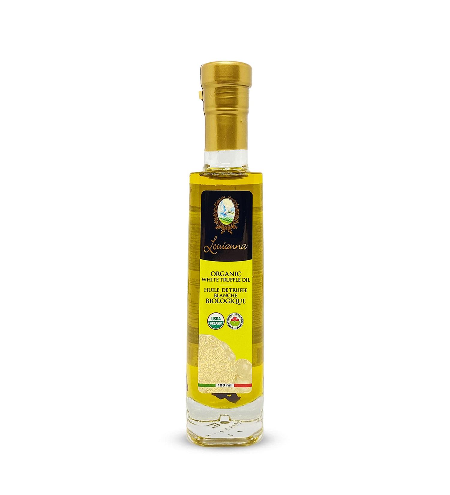 Louianna Organic White Truffle Oil - Gluten-Free & Drizzling Seasoning | 100mL - Buy Online on SooperMarket.com