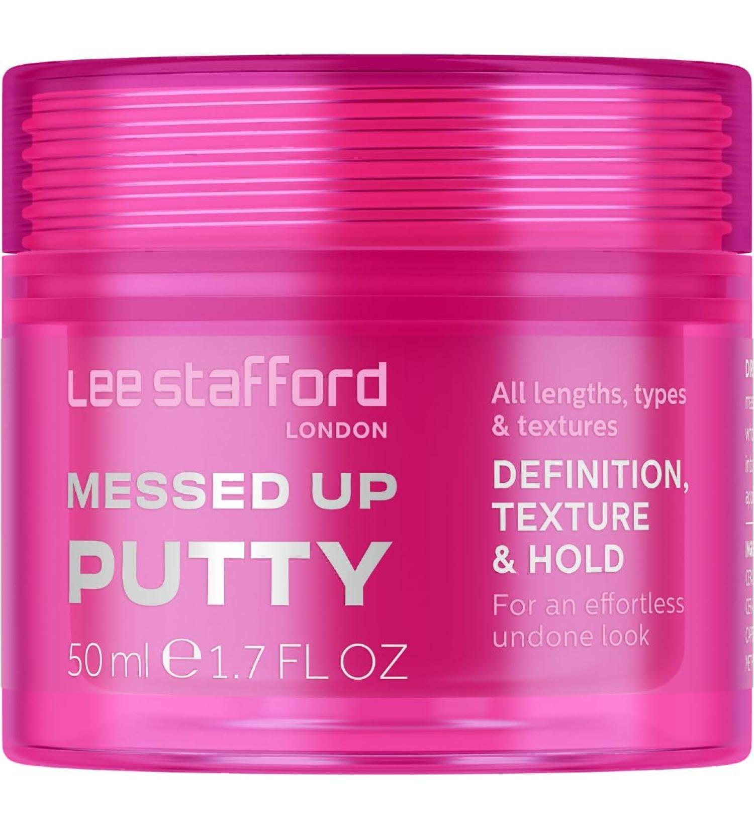Lee Stafford Hair Styling Pomade | Messed Up Putty - Lightweight Texturizing Wax for All Hair Lengths Firm Hold 1.7 Fl Oz - International Shipping Available - Buy Online on SooperMarket.com