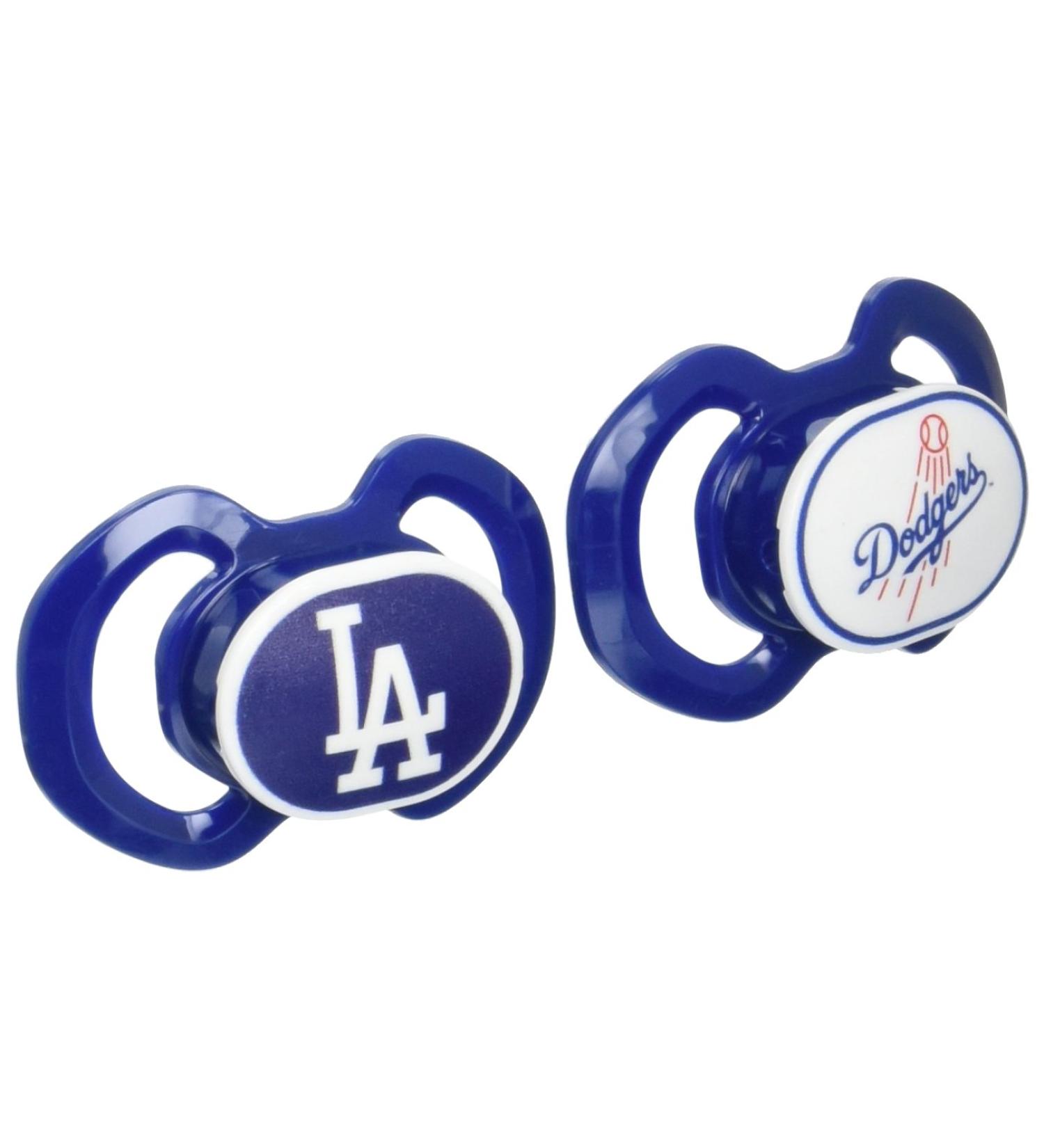MasterPieces LAD2000 Los Angeles Dodgers Pacifier 2-Pack - Officially Licensed MLB Baby Pacifiers - Buy Online on SooperMarket.com