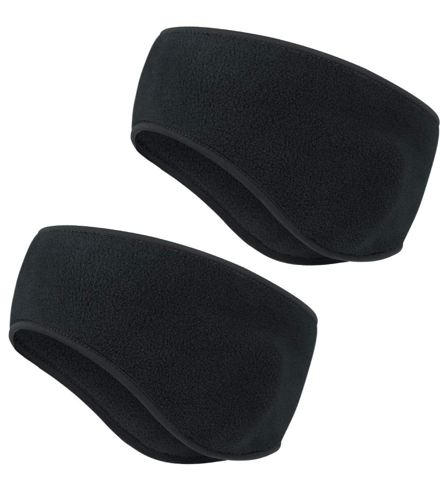 Hasagei Winter Headband - Thermal Ear Warmer for Men & Women | Sports Bandana for Jogging Hiking Cycling & Motorcycle Riding - Black & Polar Fleece - Buy Online on SooperMarket.com