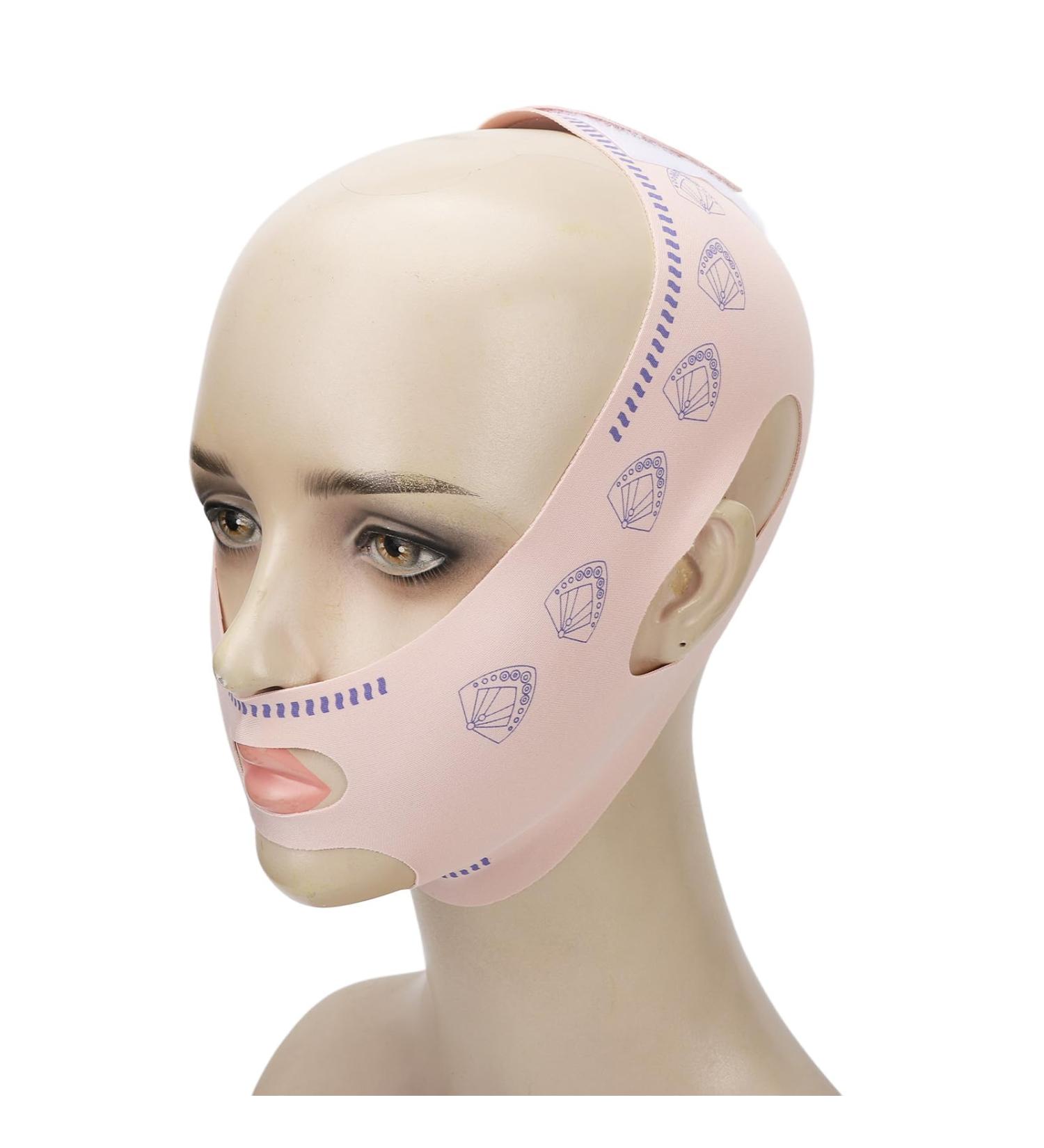 Facial Slimming Strap Facial Slimming Belt For Double Chin Face Slimming and Facial Skin Lifting Reusable Prevents Skin From Sagging - Buy Online on SooperMarket.com