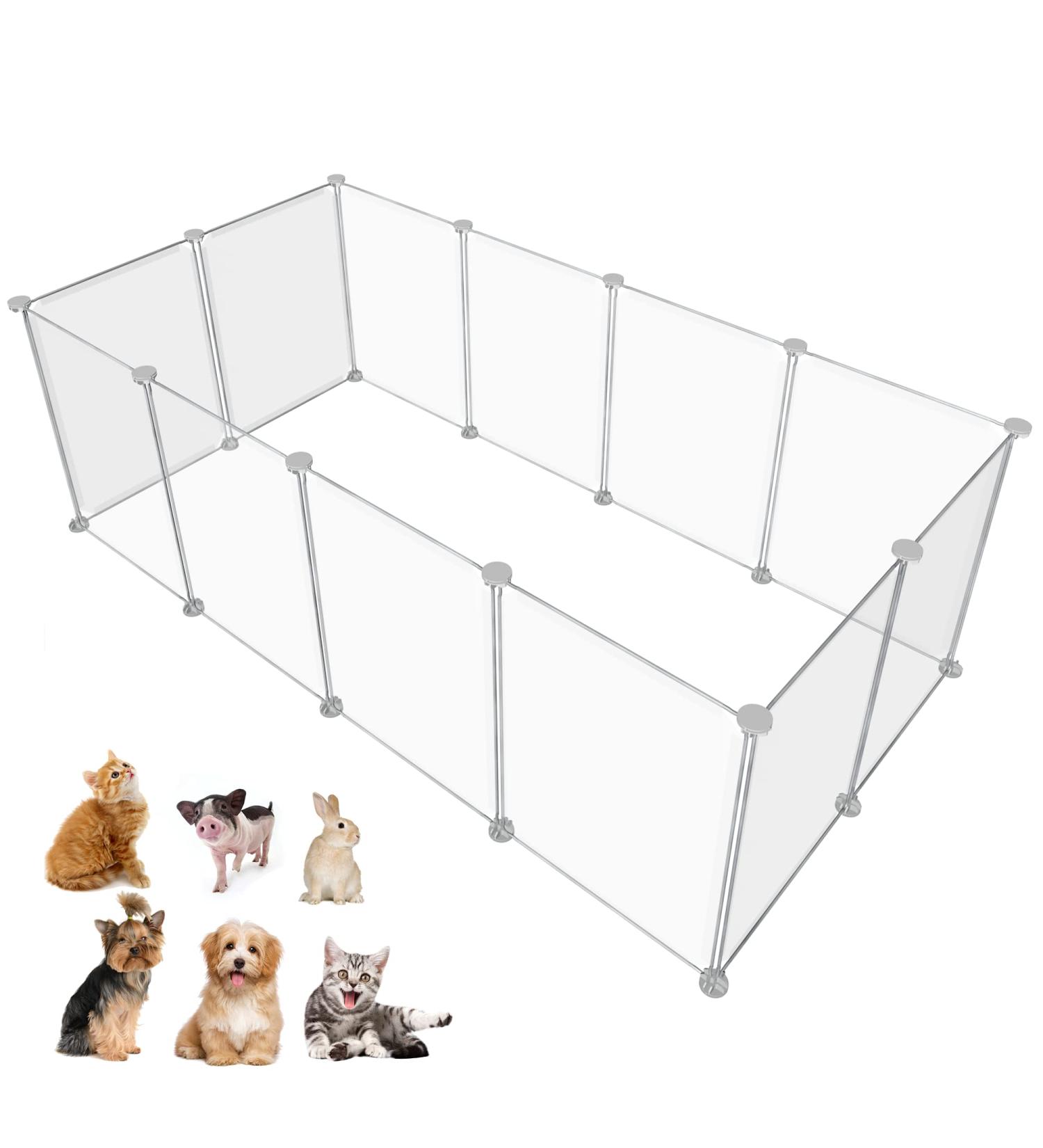 HOMICKER Pet Playpen: Portable Small Animals Fence for Guinea Pigs, Bunny, Ferrets, Hamsters, Puppies and more - Buy Online on SooperMarket.com