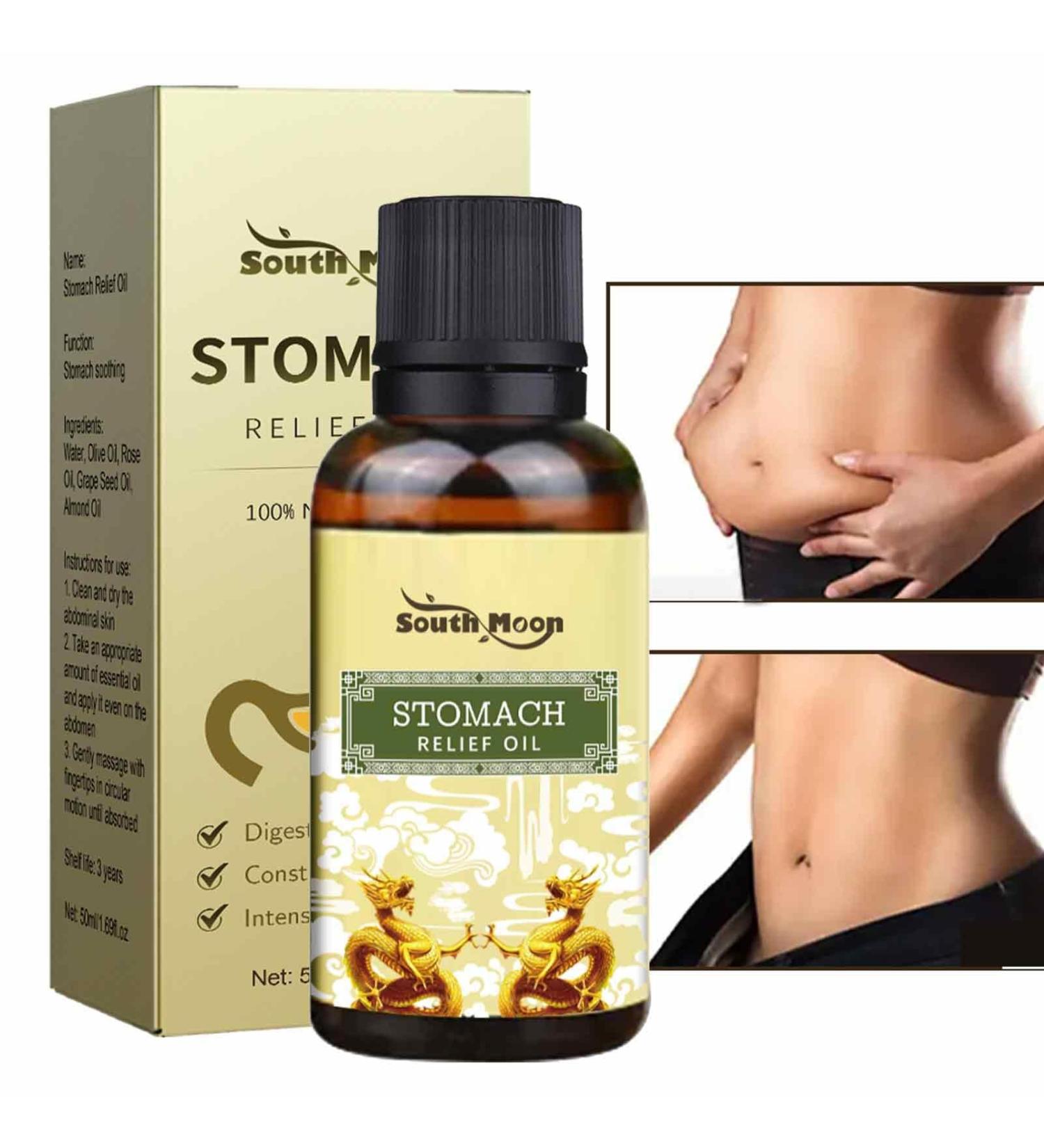 Belly Slim Oil - Natural Calming Blend of Olive Rose & Grape Seed Oils for Appetite Relaxation & Digestion | Yajexun 50ml - Buy Online on SooperMarket.com