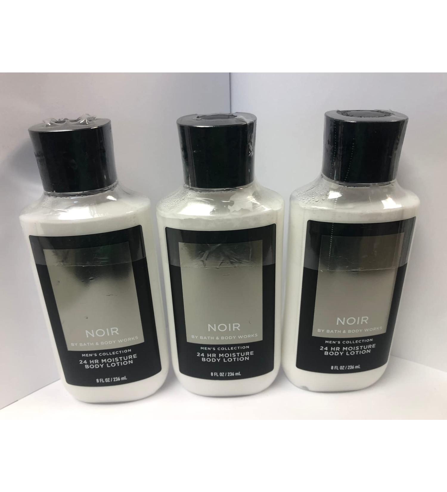 3-Pack Bath and Body Works Noir for Men Body Lotion 8oz Vanilla - Hydrating Skin Care Set - Buy Online on SooperMarket.com