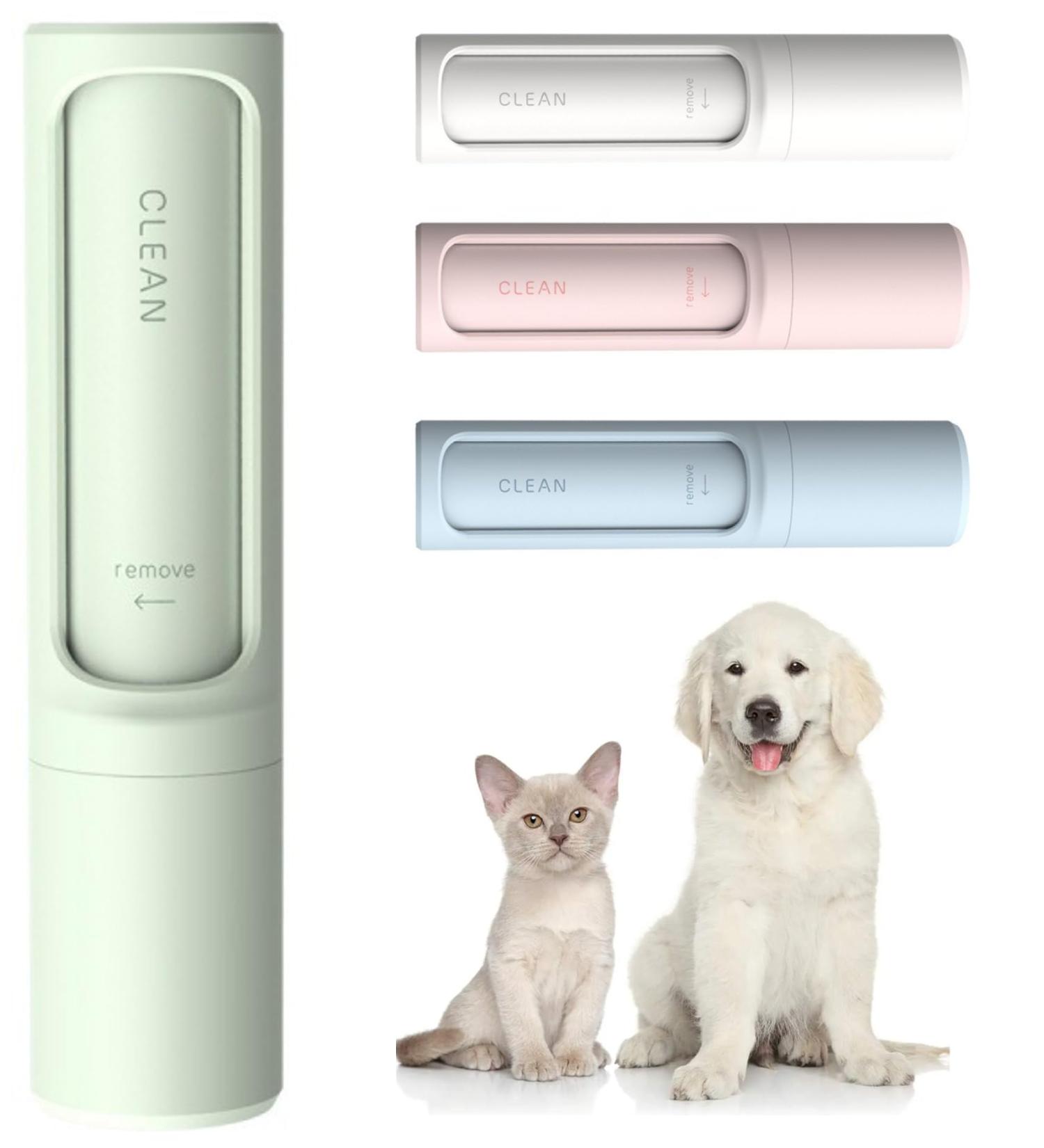 Lilo & Filou Self-Cleaning Lint Roller - Reusable Clothing Brush for Cat & Dog Hair - Travel Size - Lime Green - Buy Online on SooperMarket.com