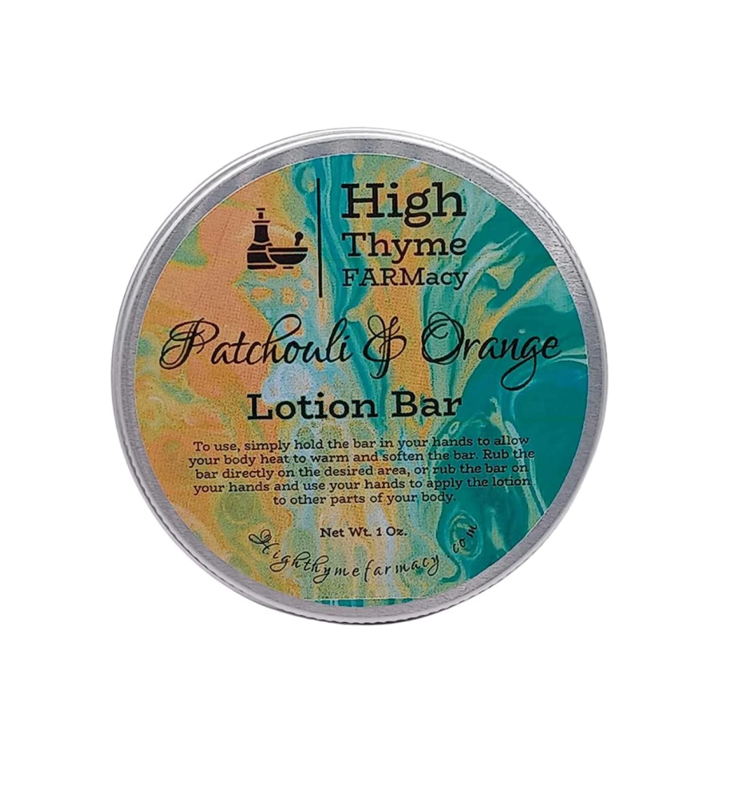 All-Natural Patchouli & Orange Lotion Bar | Waterless Moisturizing Beeswax Lotion for Dry Skin | Eco-Friendly Travel Massage Bar - Buy Online on SooperMarket.com