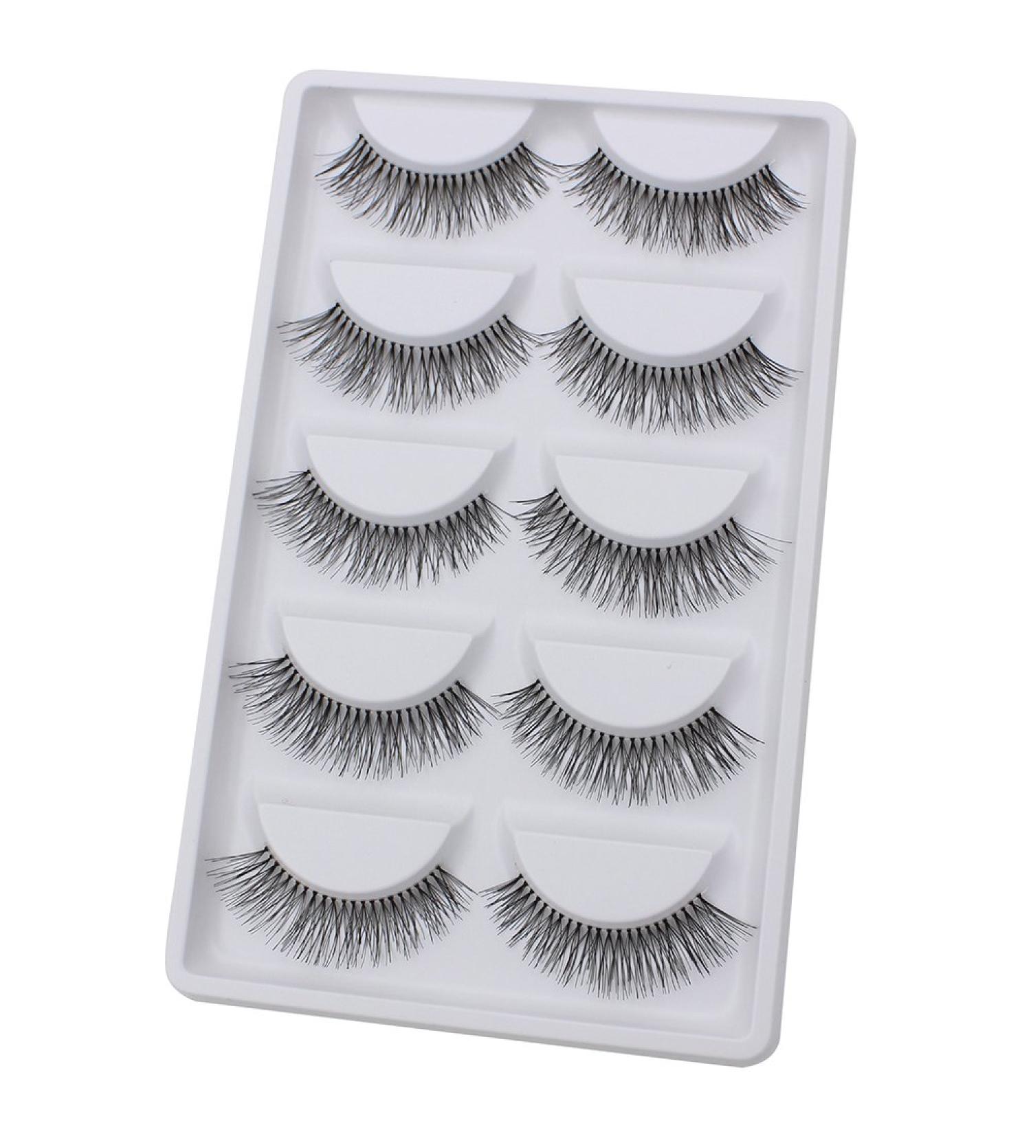Bluelans 5 Pairs Long Fake Eye Lash False Eyelashes Extension Makeup - Buy Online on SooperMarket.com
