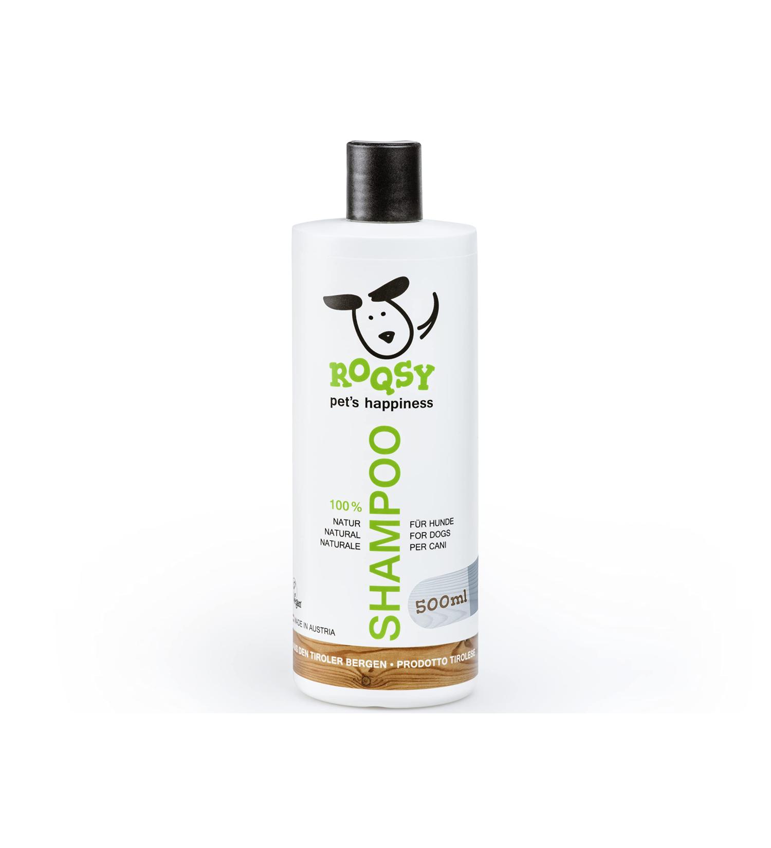 Roqsy Nature Dog Shampoo 500ml | Vegan Organic Natural for Long-Haired & Sensitive Skin | Allergy-Friendly for All Breeds & Fur Colors - Buy Online on SooperMarket.com