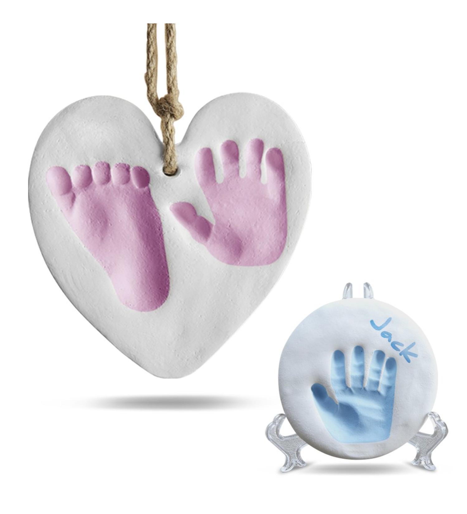 Baby Handprint and Footprint Kit - Unique Personalized Baby Gifts for Boys and Girls | Memory Art Keepsake Box and Nursery Decor - Buy Online on SooperMarket.com
