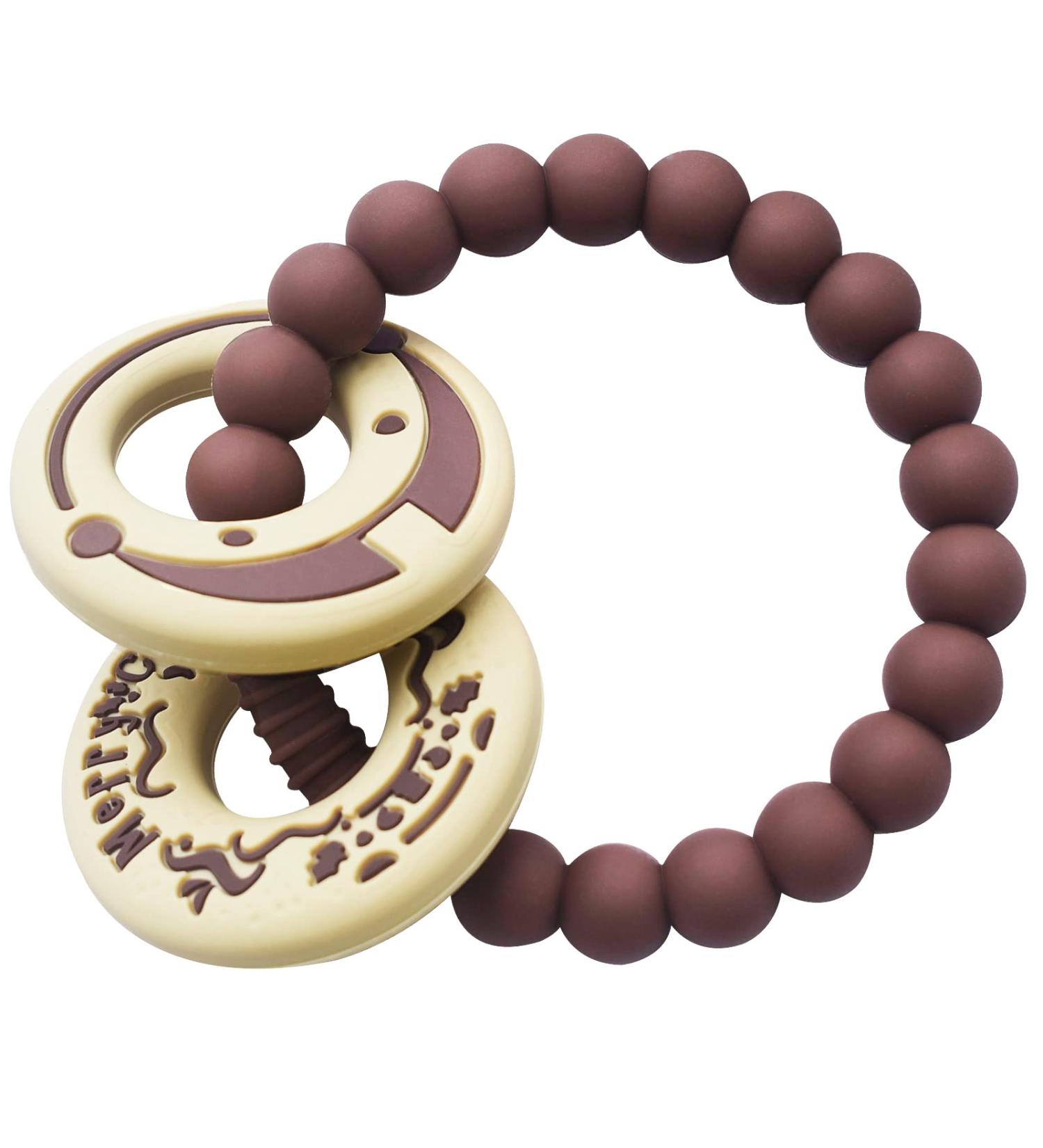 BigSpinach Christmas Silicone Teether - Candy Chocolate Ring Teething Toy - Buy Online on SooperMarket.com