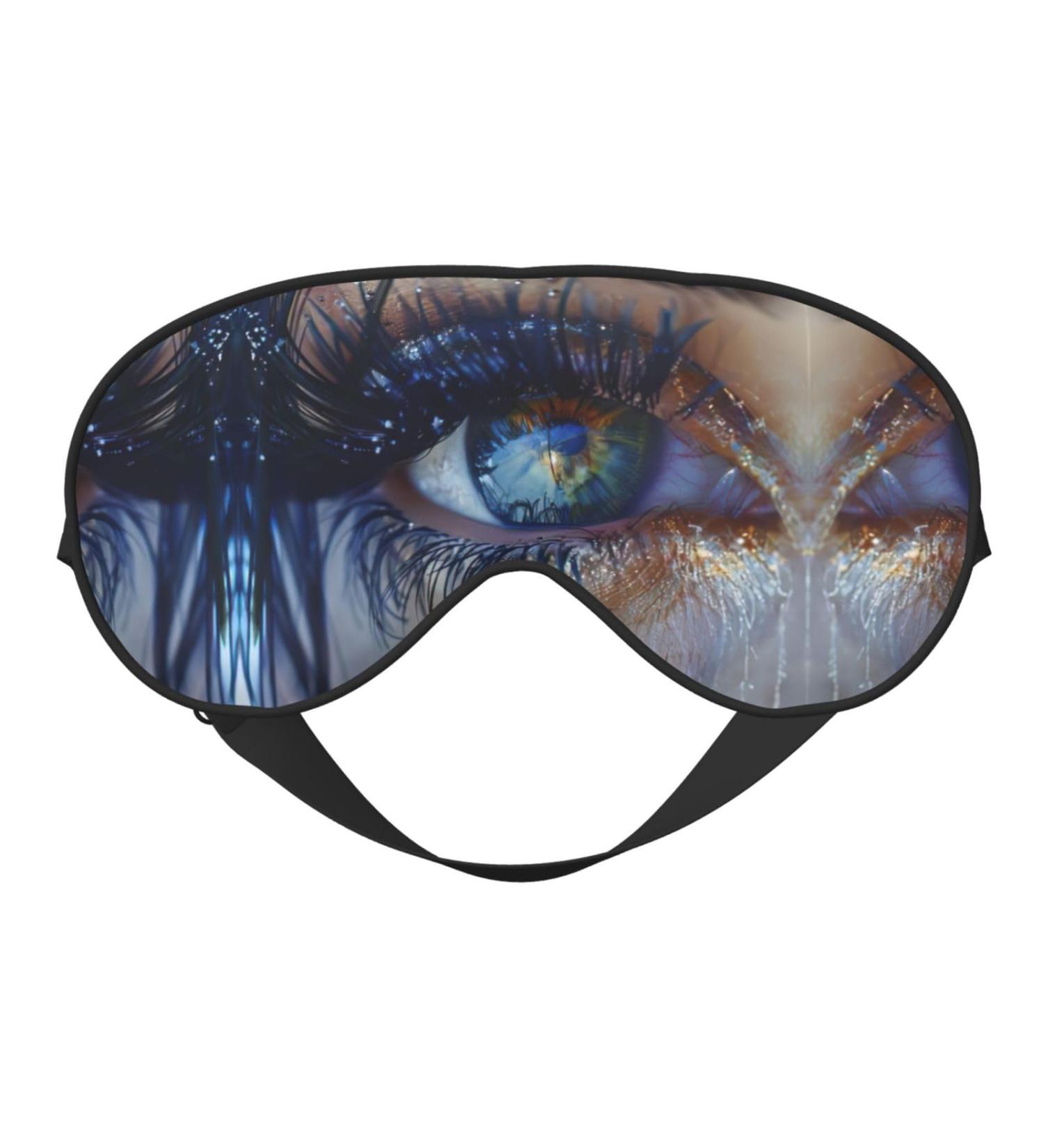 SSIMOO Eyelash Soft Sleep Eye Mask | Breathable Eye Patch for Women | Perfect Travel Accessory | Relaxation & Comfort Black - Buy Online on SooperMarket.com