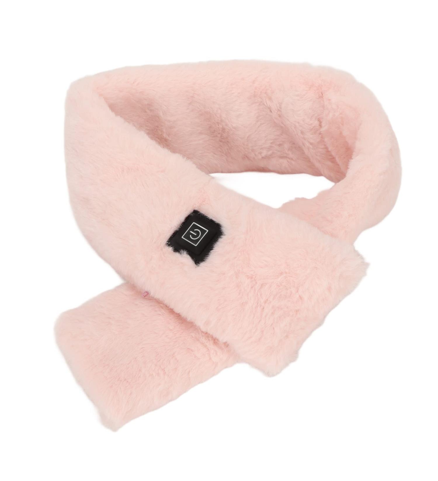 Removable Electrically Heated Scarf - Washable Warm-Keep Snack Pillow with 3 Temperature Levels for Neck Care & Shoulder Relaxation (Pink) - International Shipping Available - Buy Online on SooperMarket.com