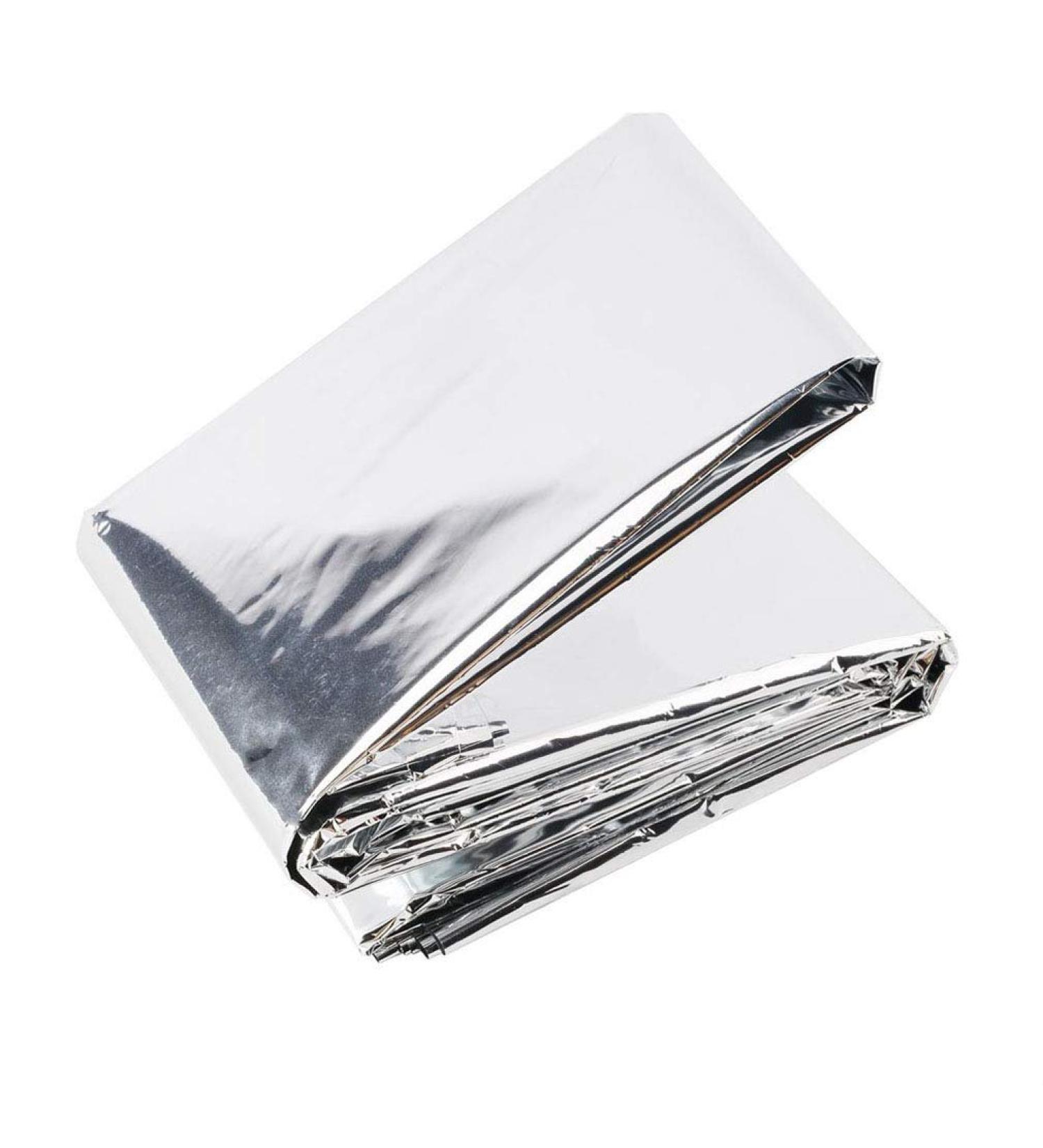 Emergency Foil Camping Blanket 130cm x 210cm - Ideal for Hiking & First Aid - Buy Online on SooperMarket.com
