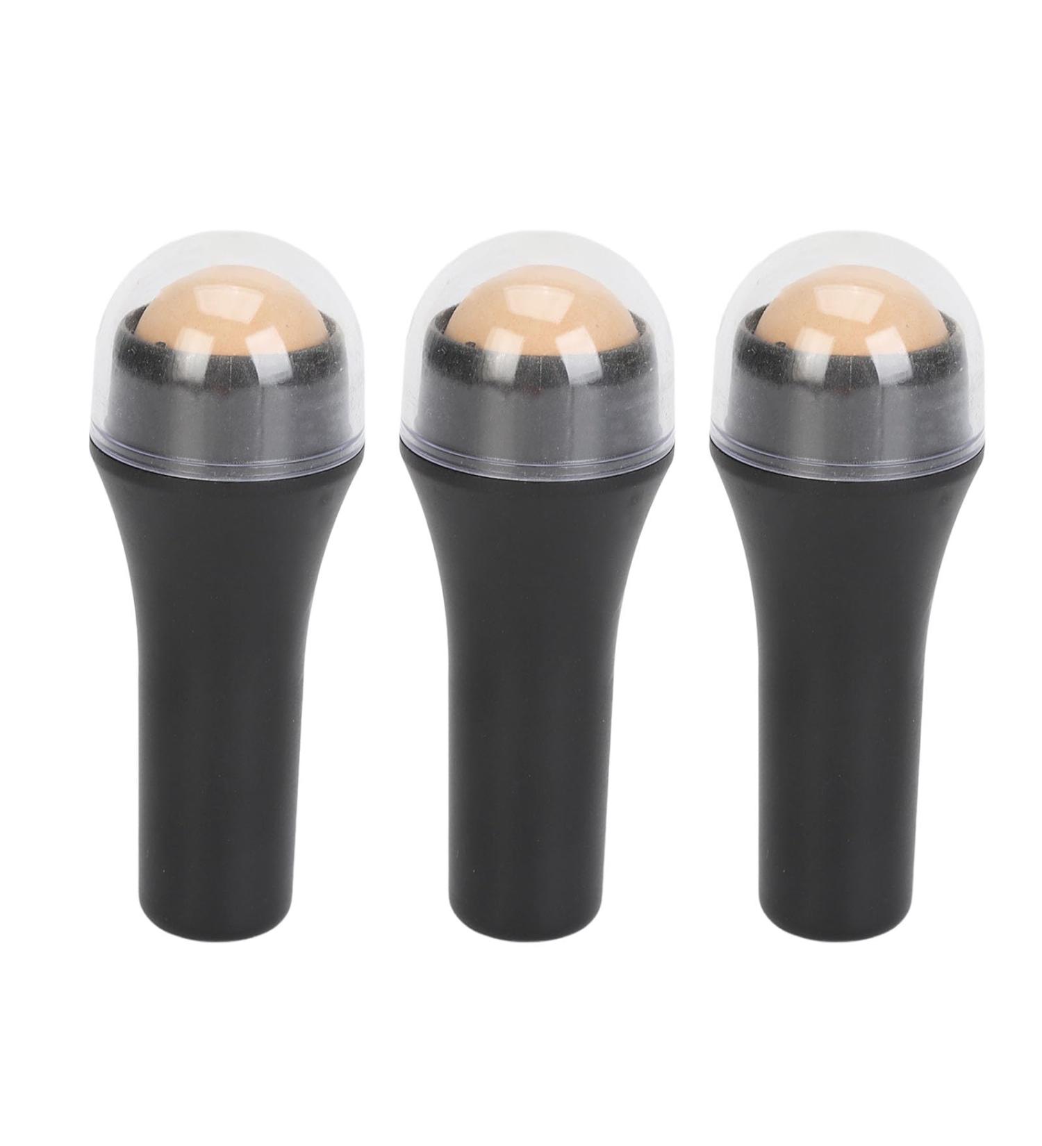 Oil Absorbing Volcanic Roller Oil Absorbing Roller Face Roller 3PCS Volcanic Stone Oil Absorbing Roller Oily Skin Control Portable Compact Reusable Facial Care Tool - Buy Online on SooperMarket.com