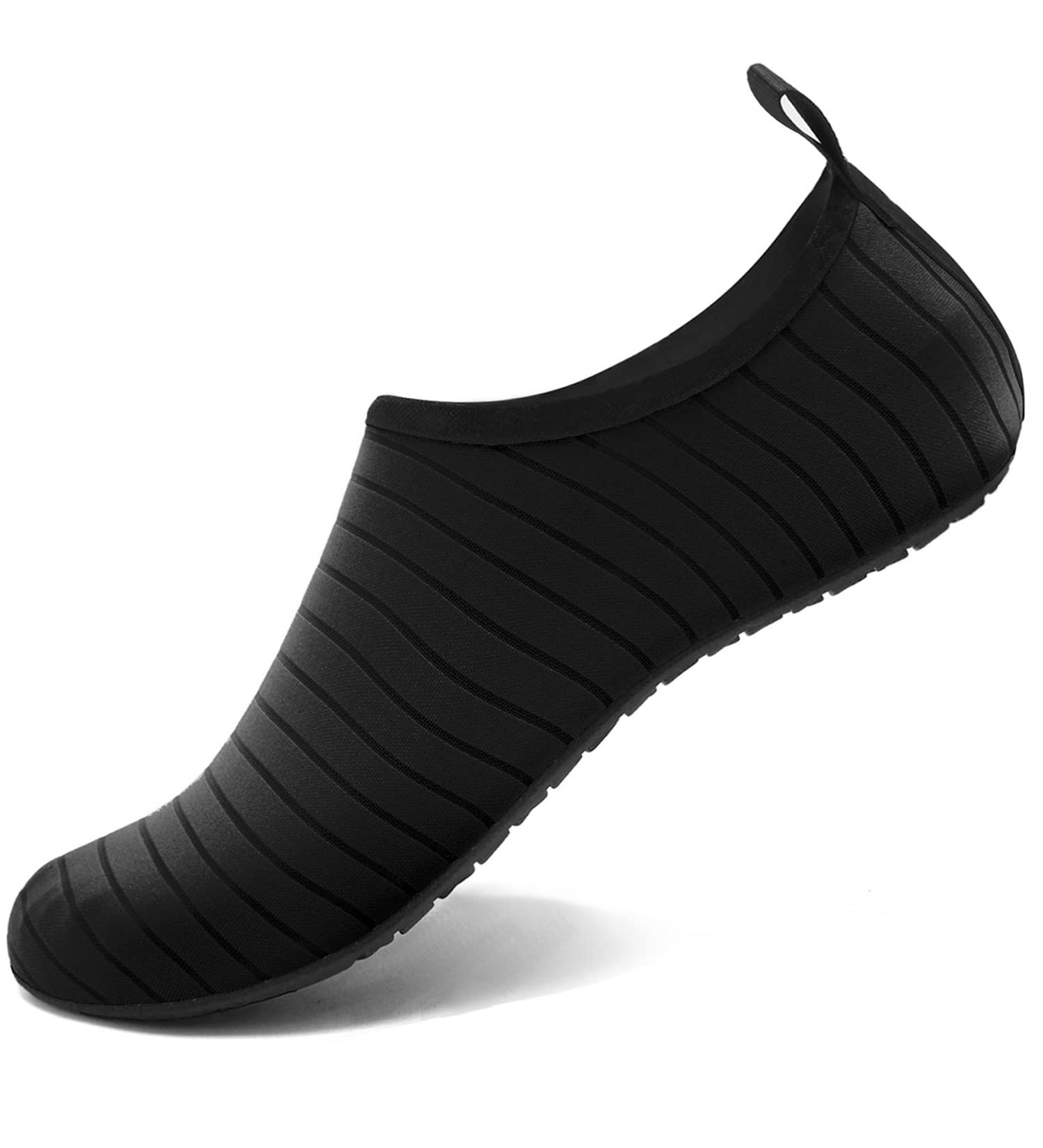 VIFUUR Water Sports Shoes Men Women Quick-Dry Aqua Socks Slip-on - Black - Buy Online on SooperMarket.com