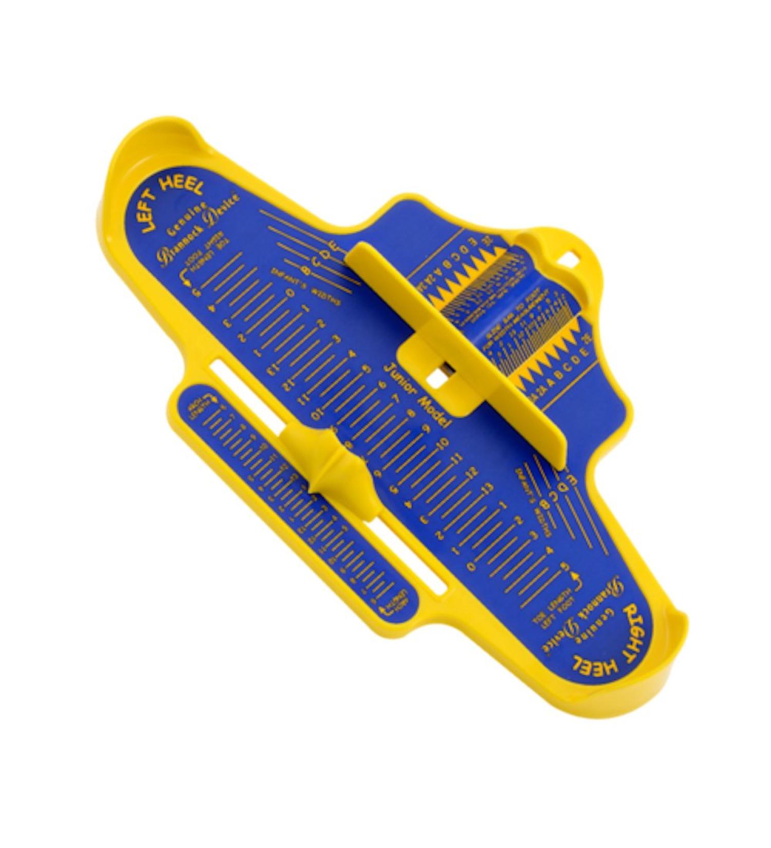 Kids measuring device - blue/yellow - US sizes