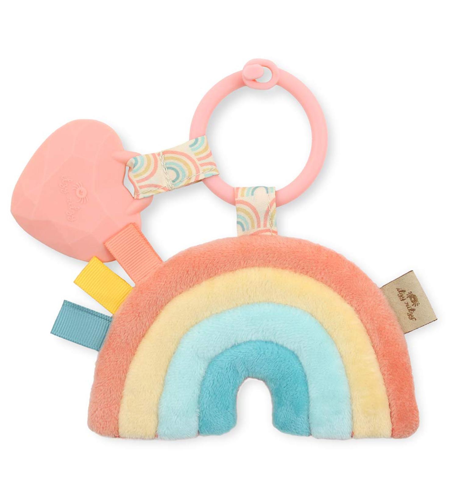 Itzy Ritzy Macy the Rainbow Plush Pal & Silicone Teether for 0+ Months - Soft & Safe Baby Toy - Buy Online on SooperMarket.com