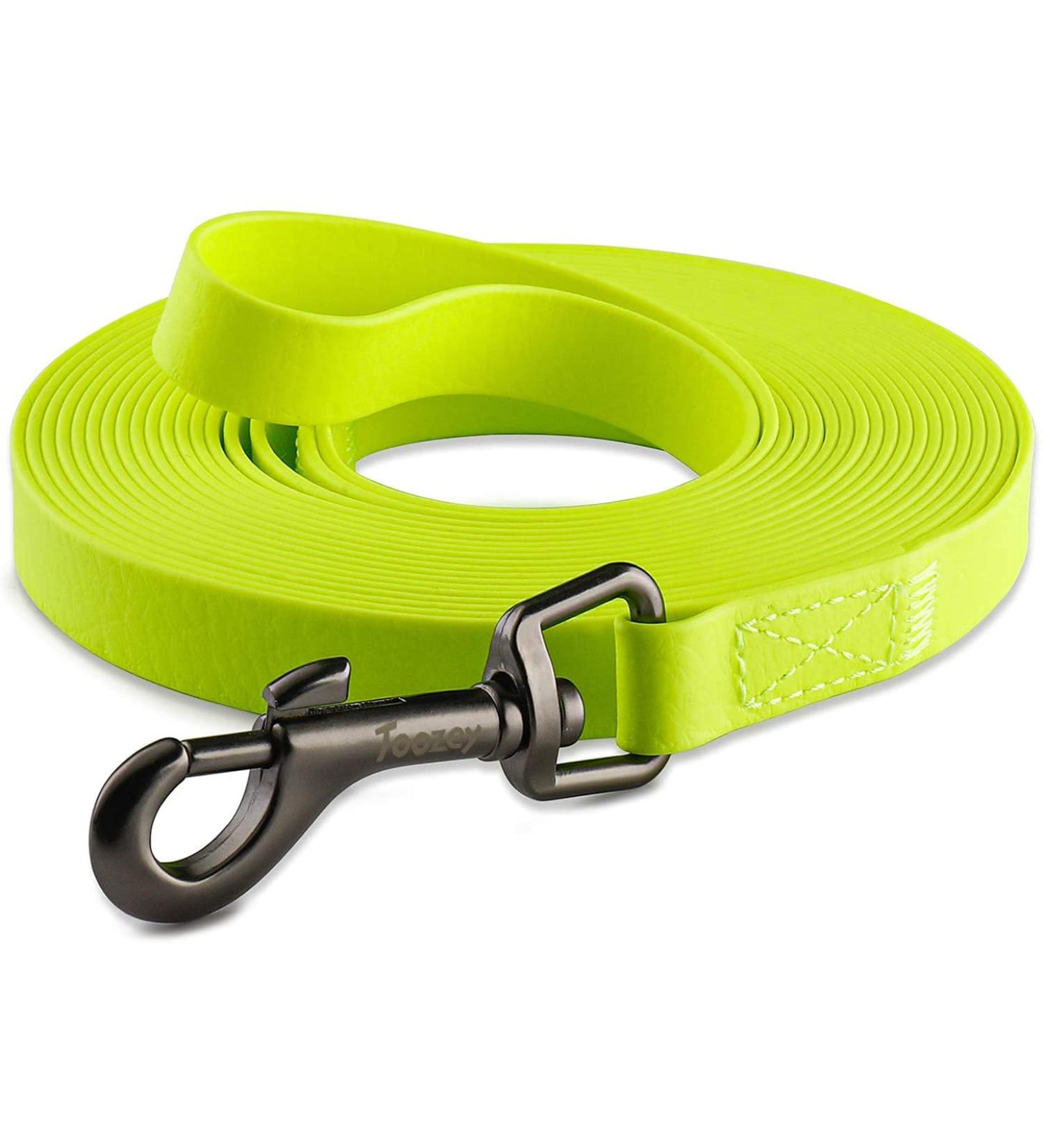 Toozey Drag Line for Dogs - 3m/5m/7m/10m/15m/20m Waterproof Training Leash | Robust Neon Yellow Dog Lead with Hand Loop and Carry Bag - Ideal for All Breeds - Buy Online on SooperMarket.com