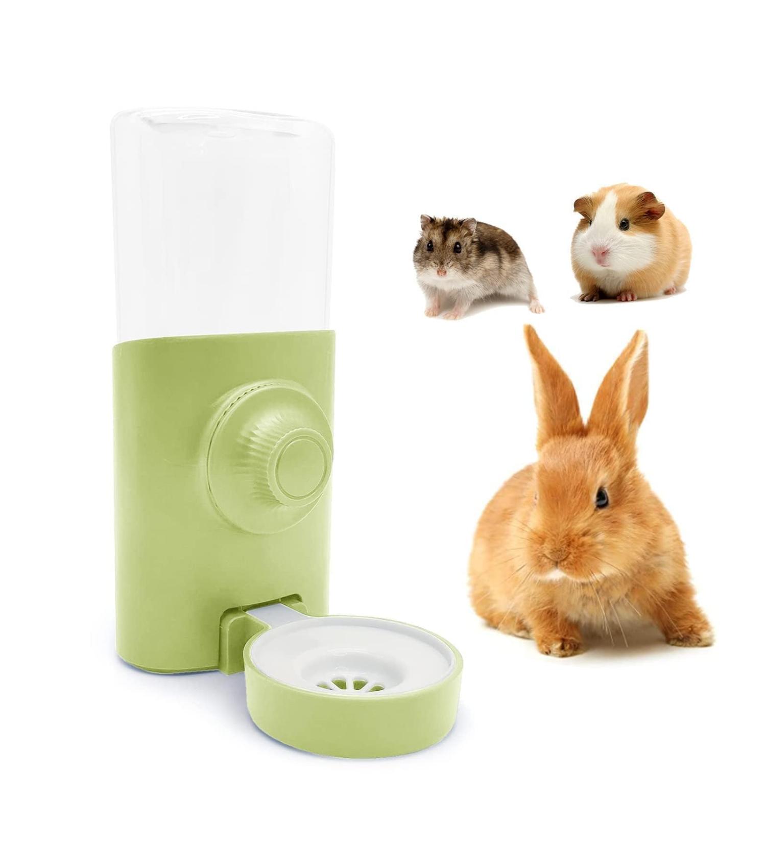 Green Rabbit Water Bottle 600ml - Hanging Water Dispenser for Small Pets - Buy Online on SooperMarket.com