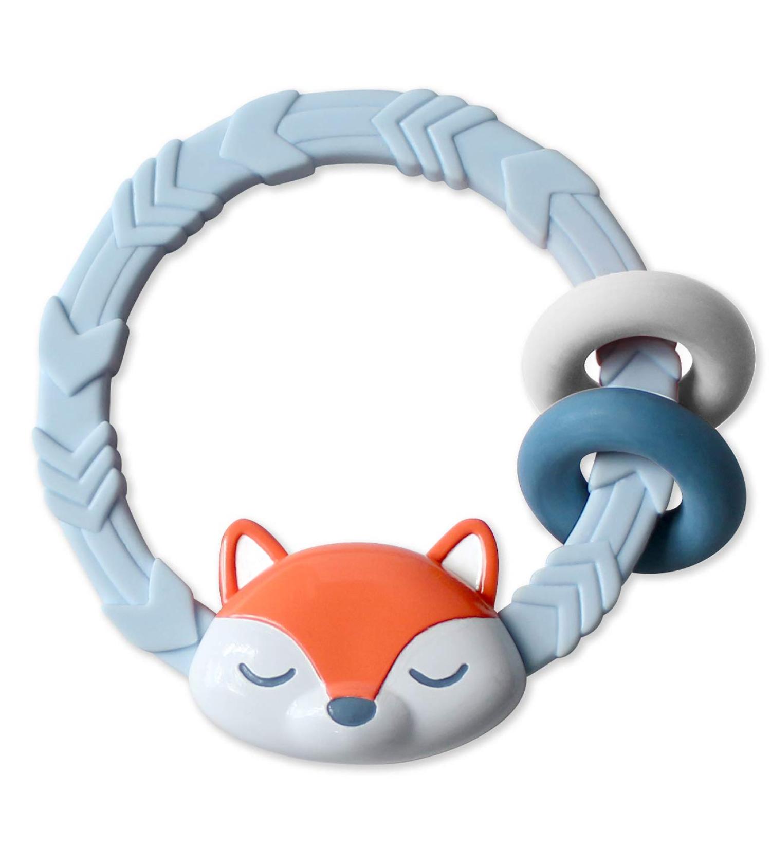 Itzy Ritzy Fox Silicone Teether & Rattle - Perfect for 3+ Months - Buy Online on SooperMarket.com