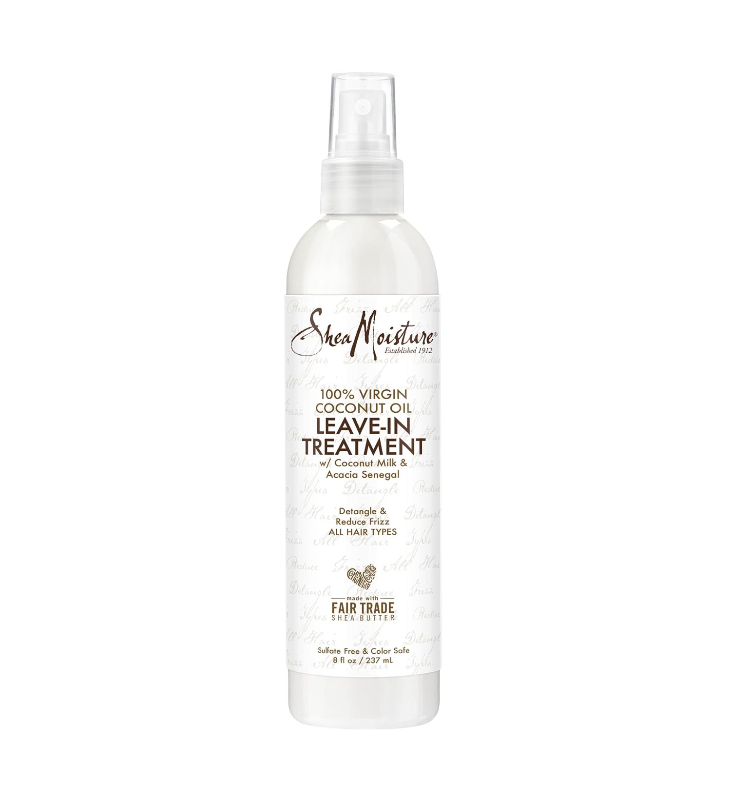 SheaMoisture 100% Virgin Coconut Oil Leave-in Conditioner 8 oz - Silicone Free Treatment for All Hair Types - Buy Online on SooperMarket.com