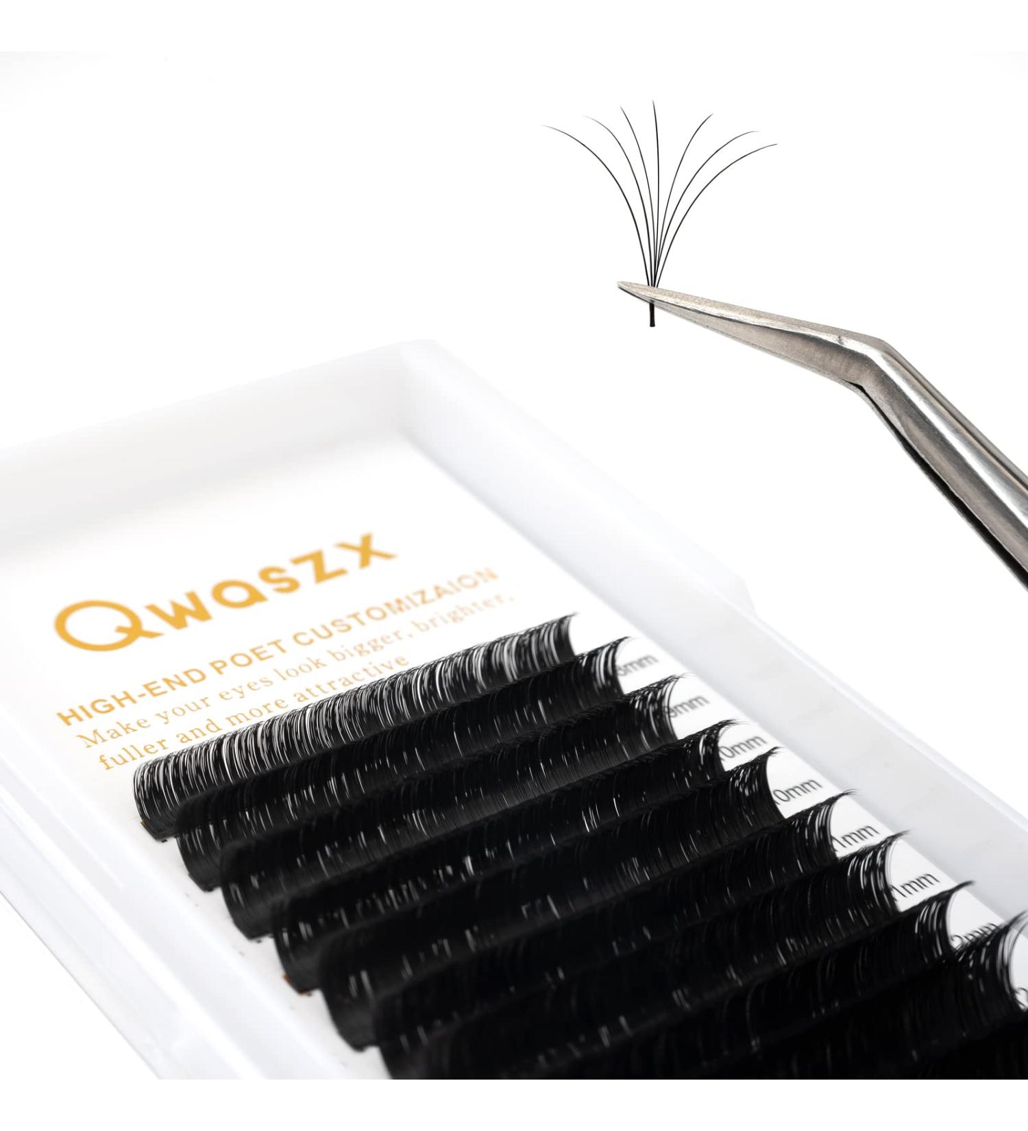 Buy Qwaszx Eyelash Extension Fans - Curling 0.05/0.07 C/D - 8-15mm Mixed Flowering Lashes for Perfect Eyelash Extensions - Buy Online on SooperMarket.com