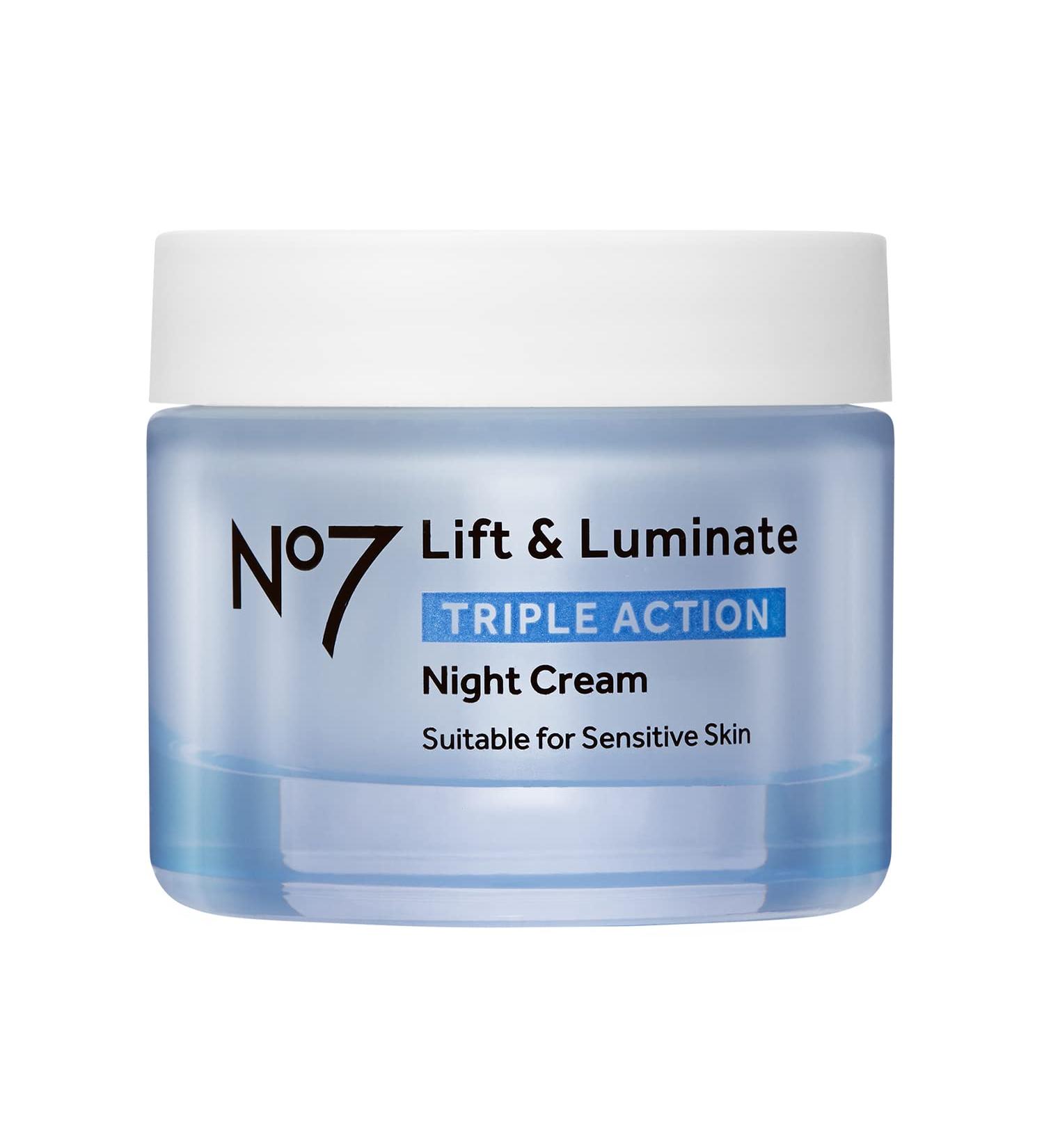 No7 Lift & Luminate Triple Action Night Cream - Anti Wrinkle Collagen Peptide Brightening Cream - Buy Online on SooperMarket.com