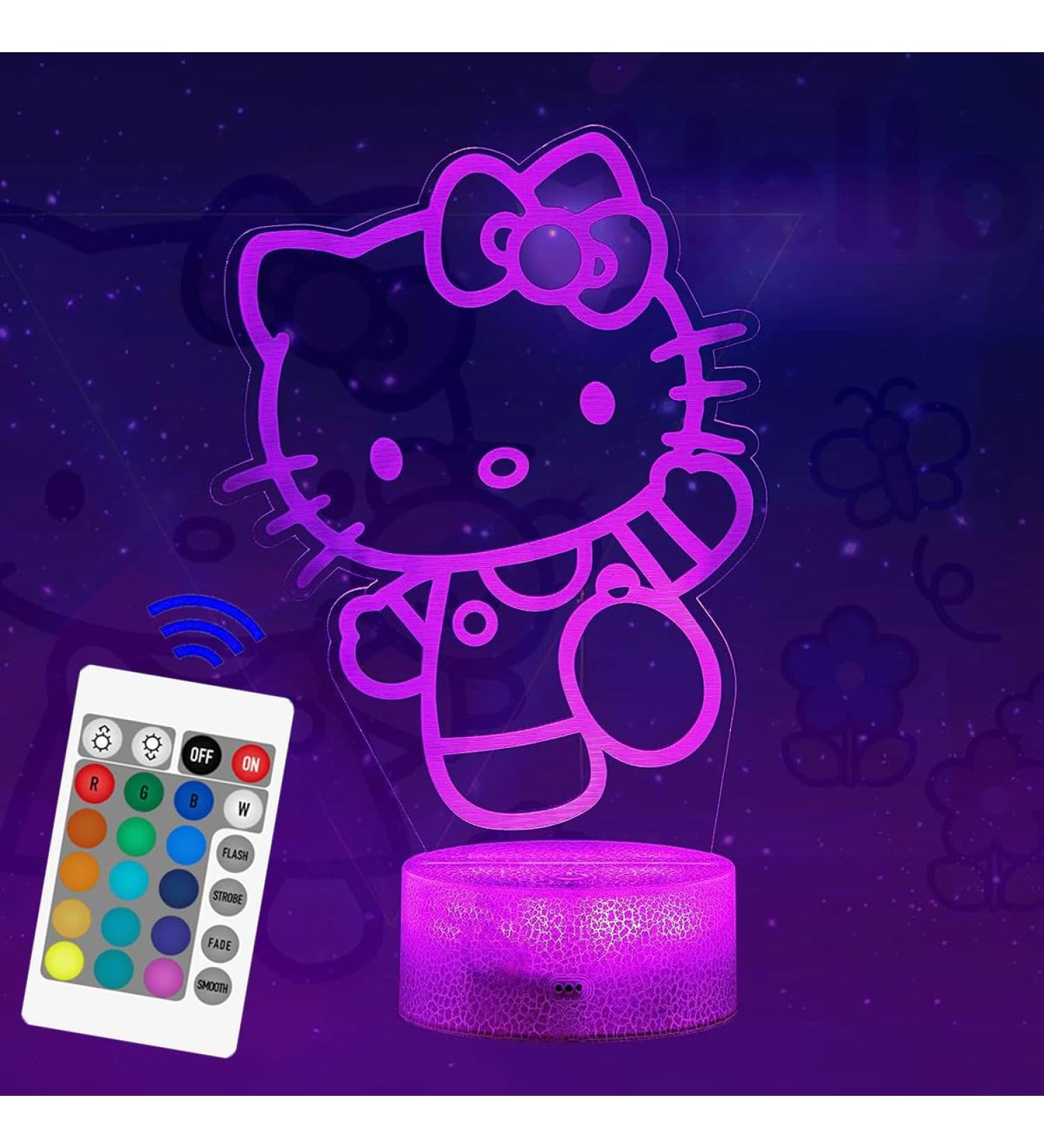 ZTZK Kitty Lamp - 3D Cute Cat Night Light with 16 Colors & Remote | Perfect Gifts for Girls Kids Christmas & Birthdays - Buy Online on SooperMarket.com