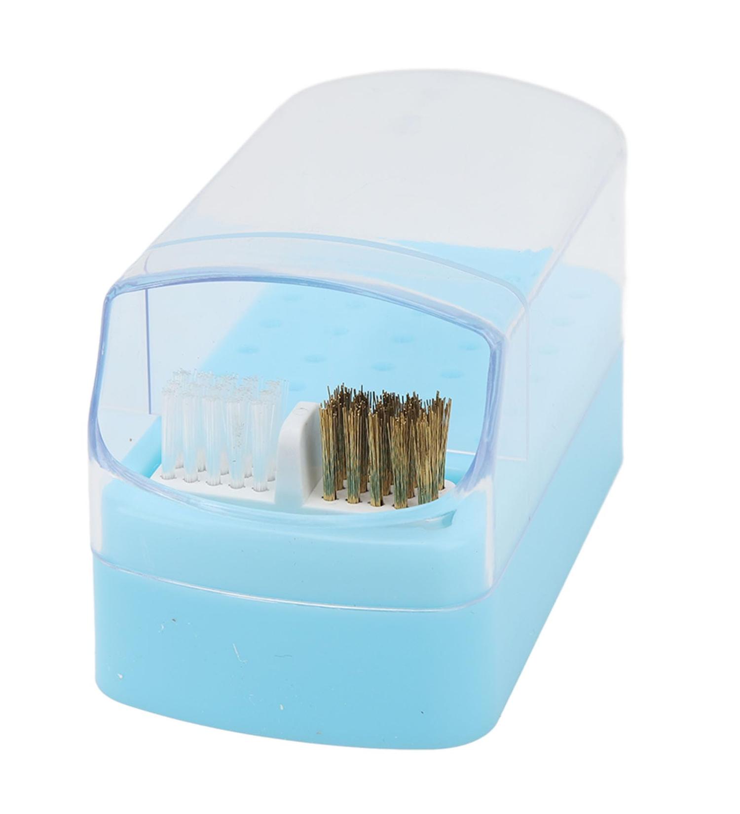 Nail Drill Cleaning Brush Holder Nail Drill Cleaner Holder Lightweight Stand Display Manicure Tools 30 Holes Dustproof for Home Nail Technician (Blue) - Buy Online on SooperMarket.com