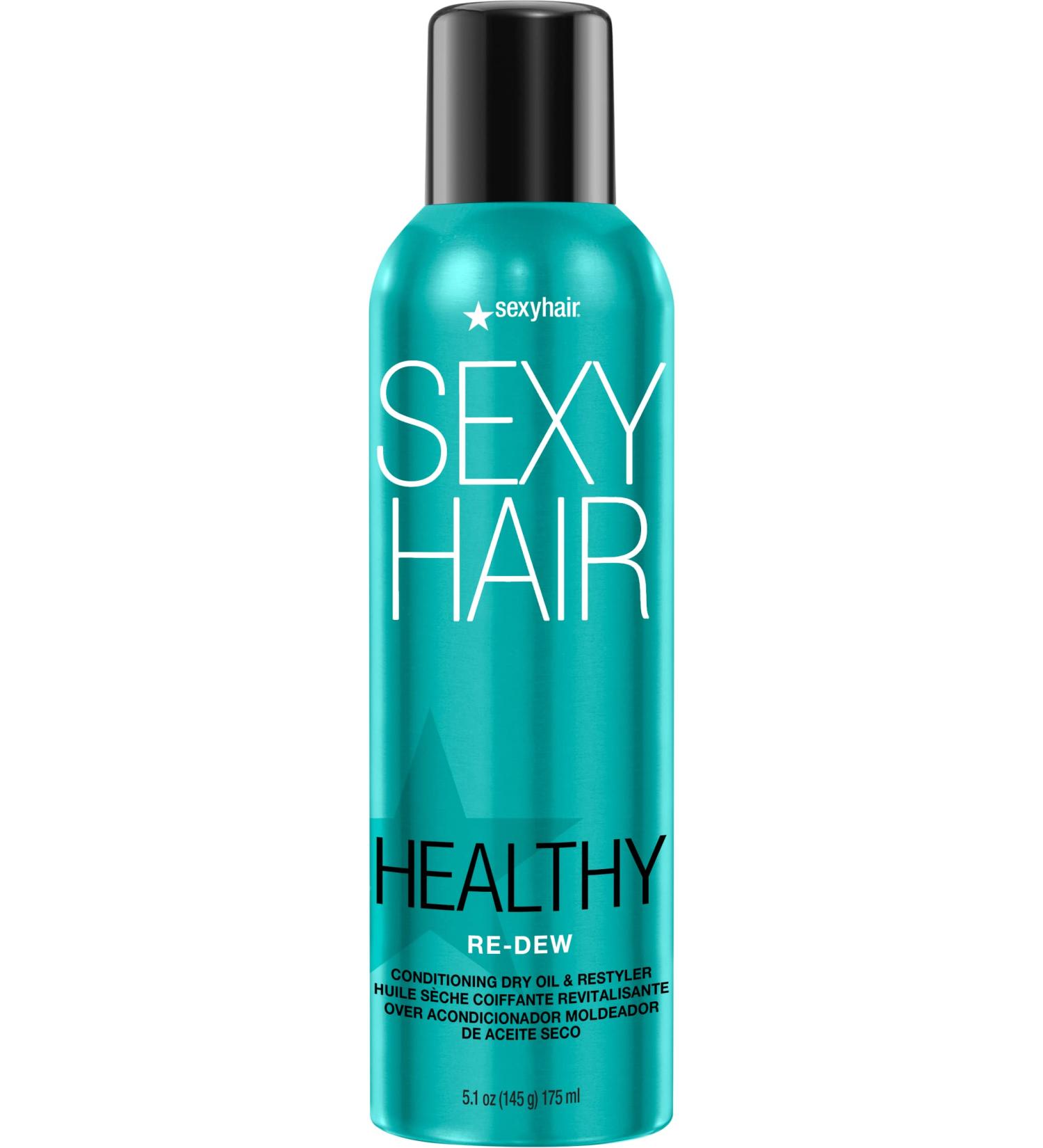 SexyHair Healthy Re-Dew Conditioning Dry Oil and Restyler 5.1 Oz | Moisture Smoothness Manageability and Shine | Tames Frizz | All Hair Types - Buy Online on SooperMarket.com