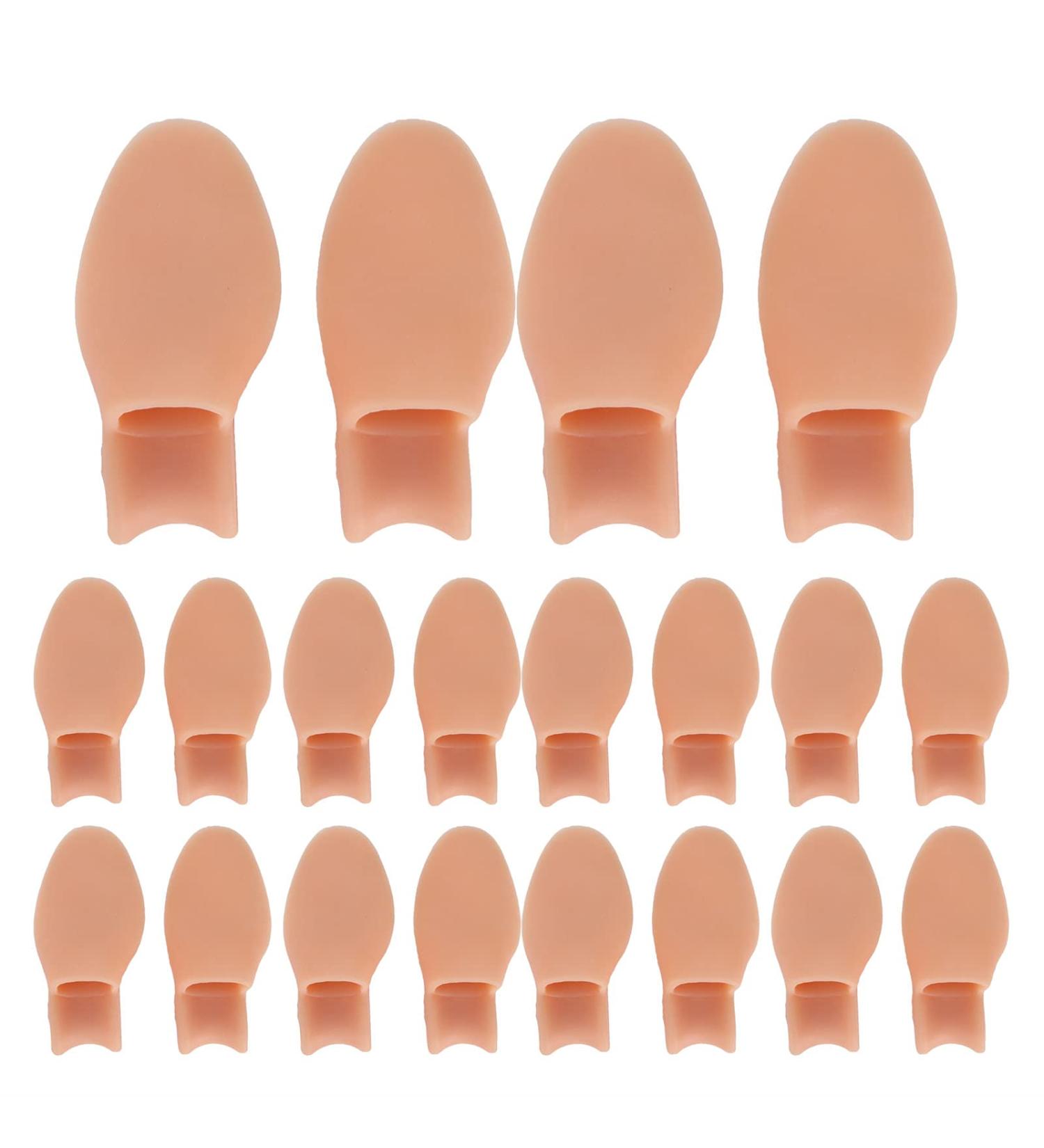 10pcs Orthopedic Bunion Splint Corrector Toe Separators - Skin Color - Buy Online on SooperMarket.com