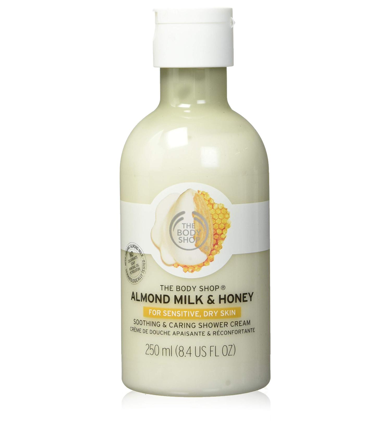 The Body Shop Shower Cream 250ml Almond Milk & Honey For Sensitive Dry Skin - Buy Online on SooperMarket.com